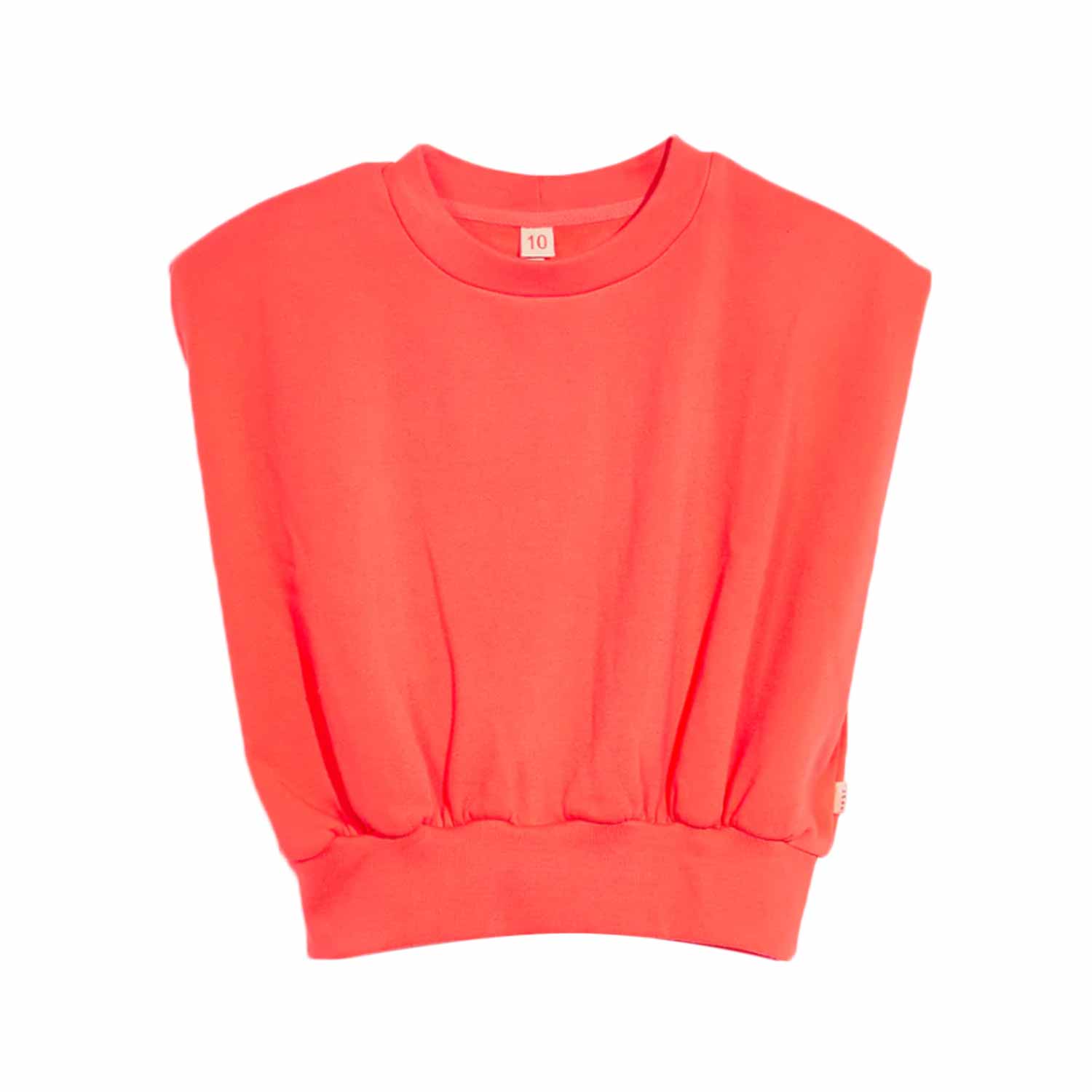 FELPA SMANICATA FINE ARANCIONE BAMBINA E TEENAGER - annameglio.com abbigliamento moda