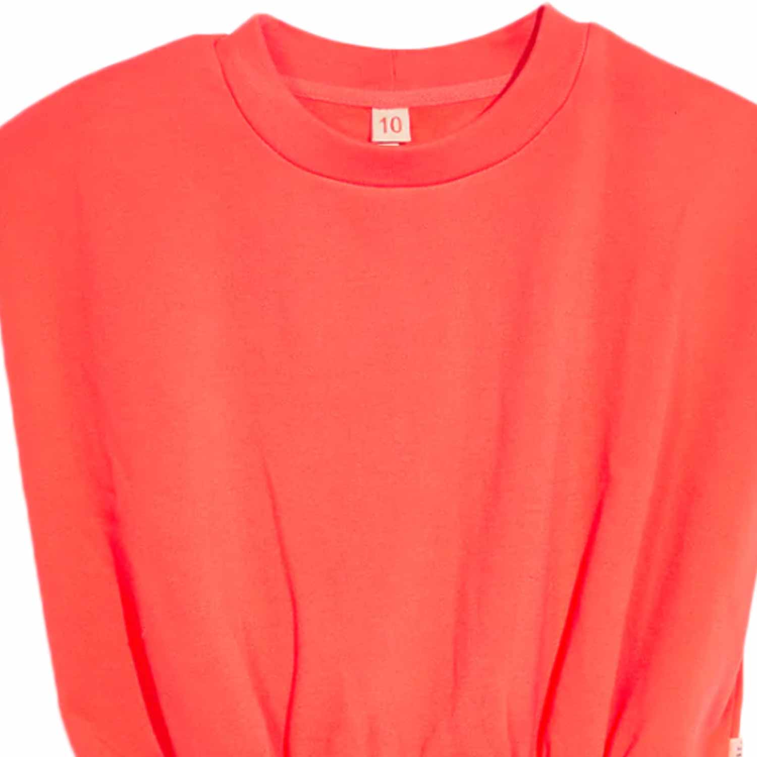 FELPA SMANICATA FINE ARANCIONE BAMBINA E TEENAGER - annameglio.com abbigliamento moda