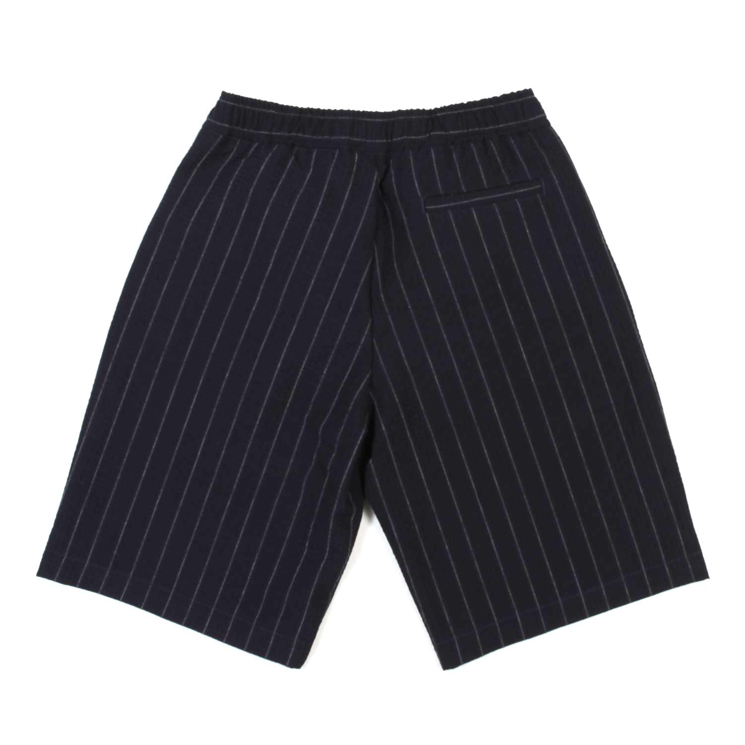 BERMUDA SEERSUCKER BLU NAVY GESSATO - annameglio.com abbigliamento moda