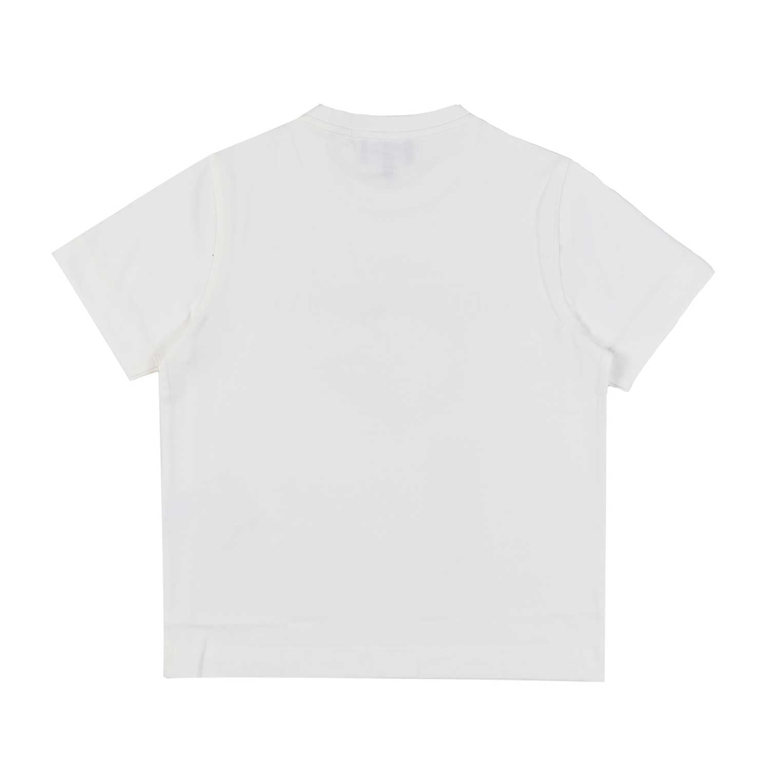 T-SHIRT BIANCA CON LOGO IN RILIEVO BAMBINO E TEEN - annameglio.com abbigliamento moda