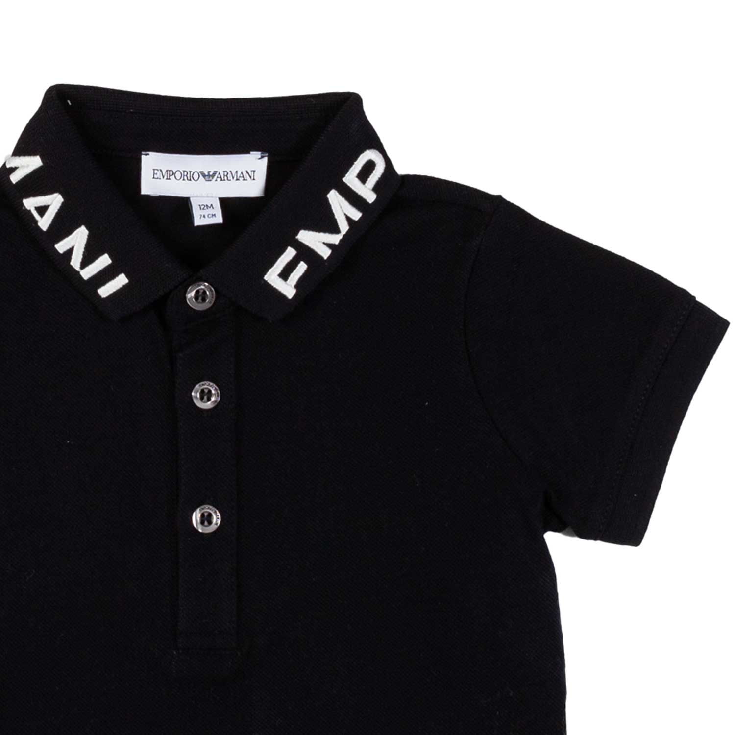 BABY POLO BLU NAVY CON LOGO BIANCO RICAMATO - annameglio.com abbigliamento moda