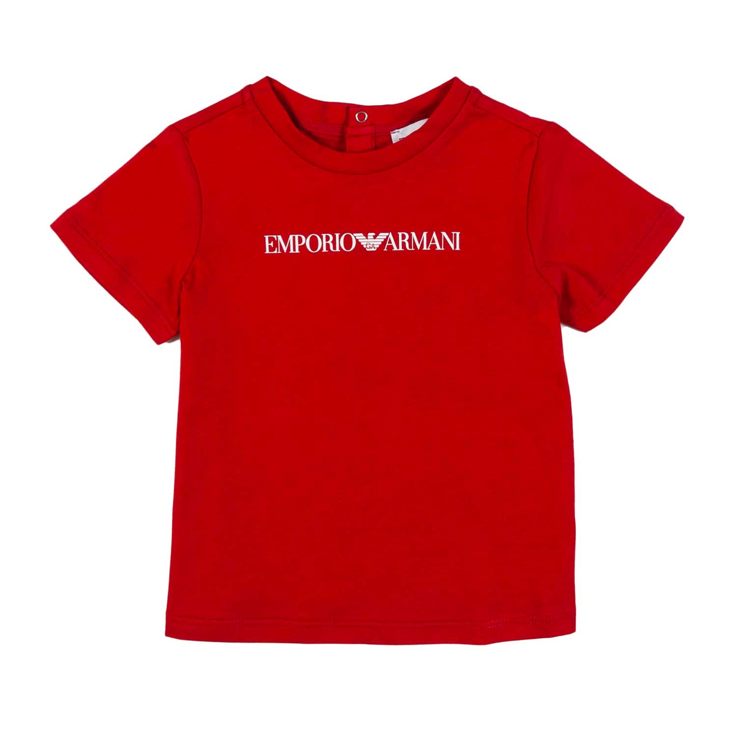 T-SHIRT PIMA ROSSA CON LOGO BIANCO BIMBO - annameglio.com abbigliamento moda