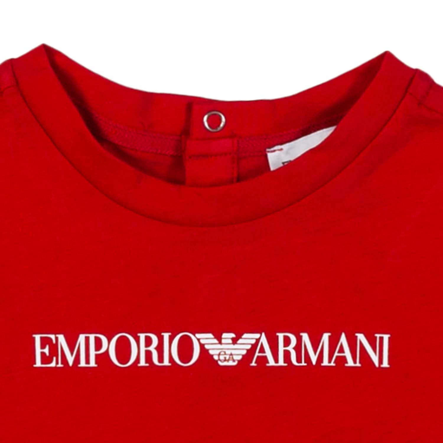 T-SHIRT PIMA ROSSA CON LOGO BIANCO BIMBO - annameglio.com abbigliamento moda