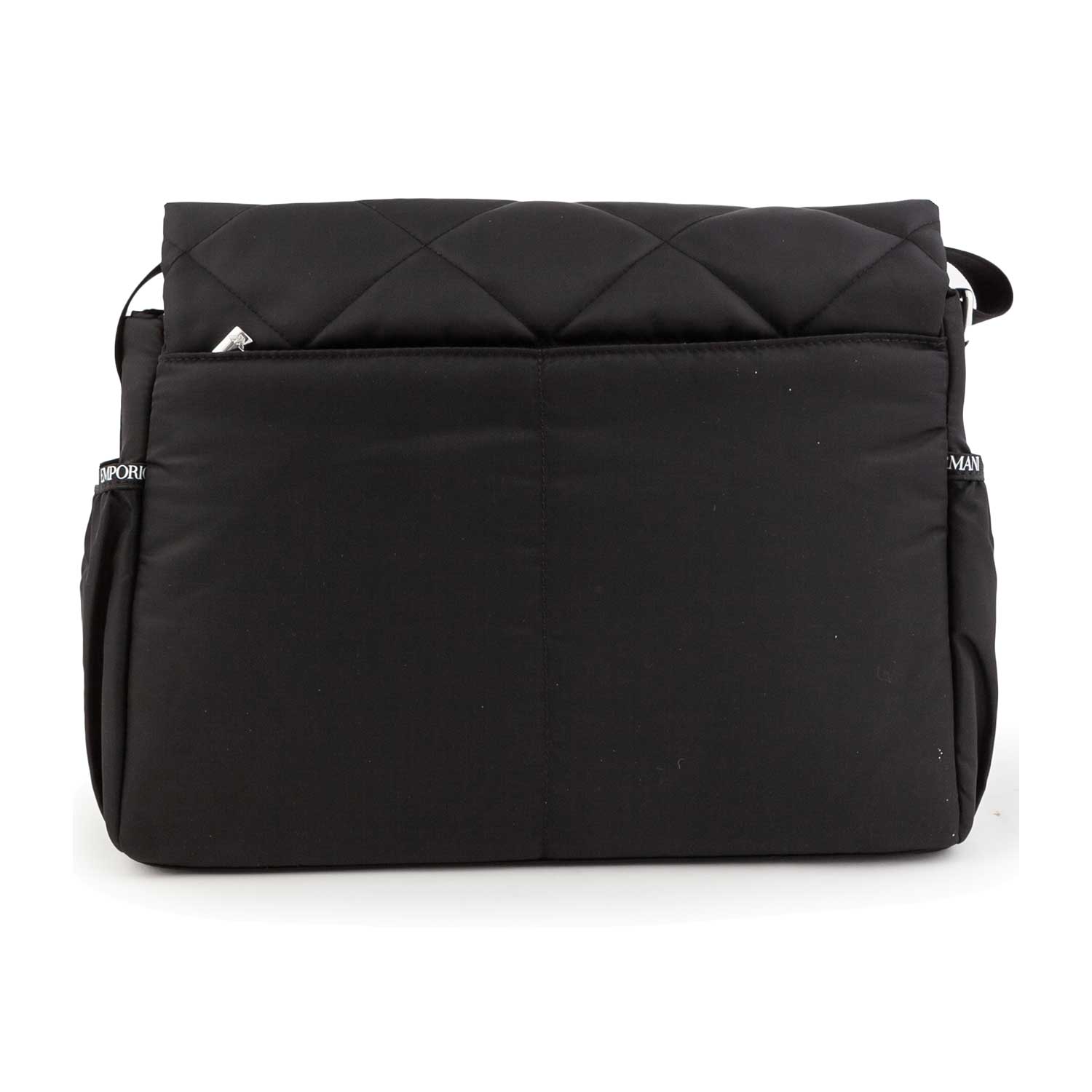 BORSA FASCIATOIO NERA TRAPUNTATA A ROMBI - annameglio.com abbigliamento moda