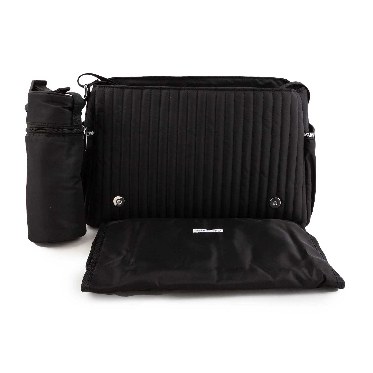 BORSA FASCIATOIO NERA TRAPUNTATA A ROMBI - annameglio.com abbigliamento moda