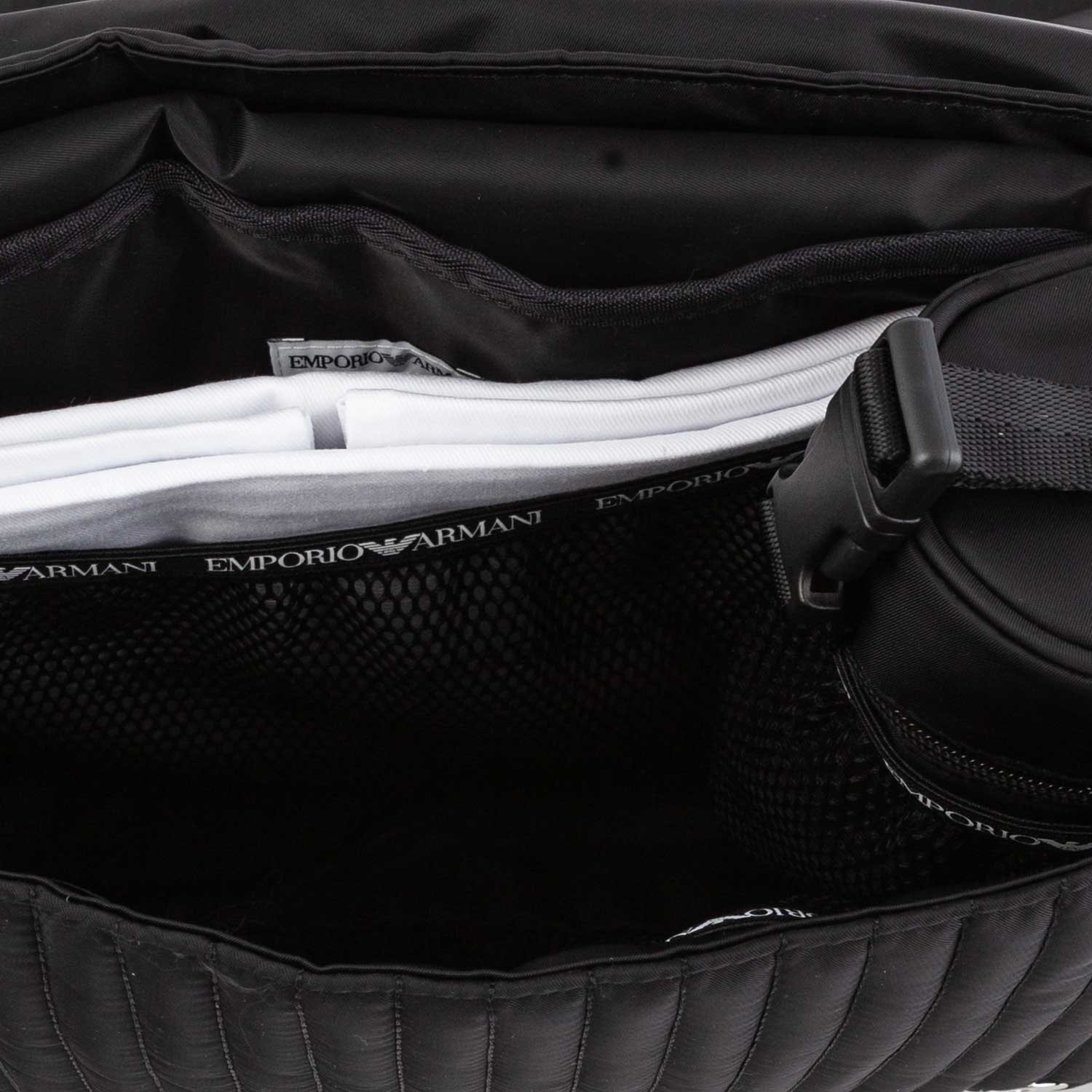 BORSA FASCIATOIO NERA TRAPUNTATA A ROMBI - annameglio.com abbigliamento moda