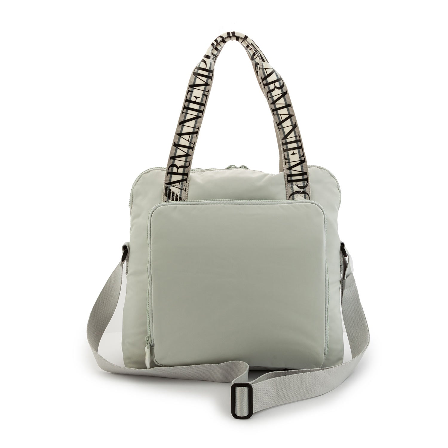 BORSA FASCIATOIO GRIGIO CHIARO CON MANICI - annameglio.com abbigliamento moda