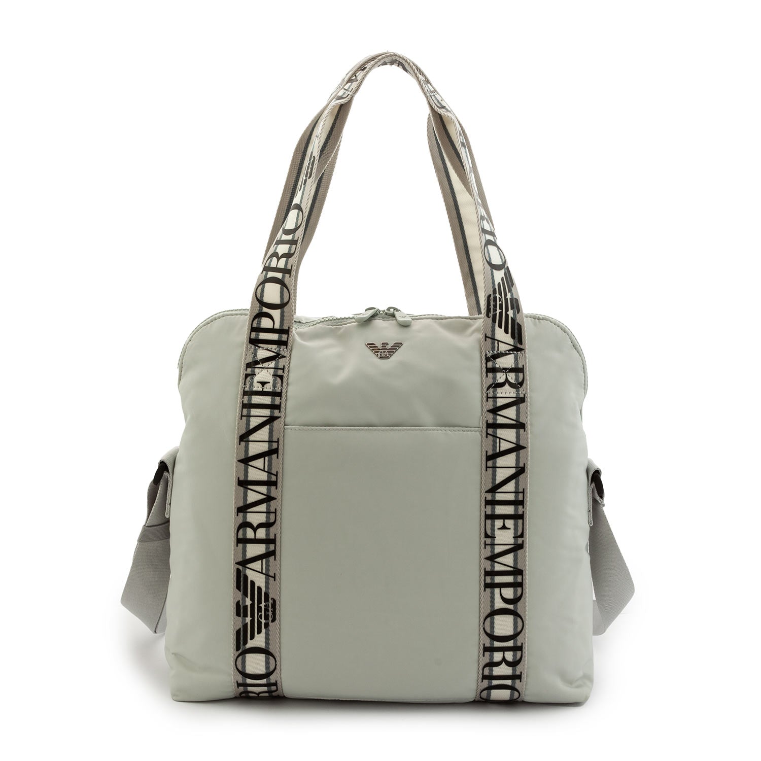 BORSA FASCIATOIO GRIGIO CHIARO CON MANICI - annameglio.com abbigliamento moda