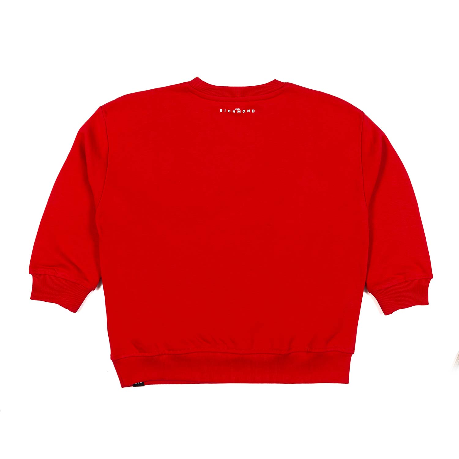 FELPA ROSSO TANGO CON LOGO RICAMATO IN TONO - annameglio.com abbigliamento moda