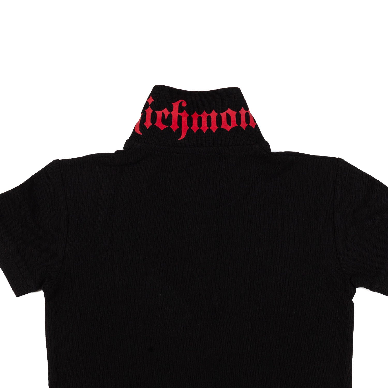 Polo JOHN Nera con logo rosso - annameglio.com abbigliamento moda