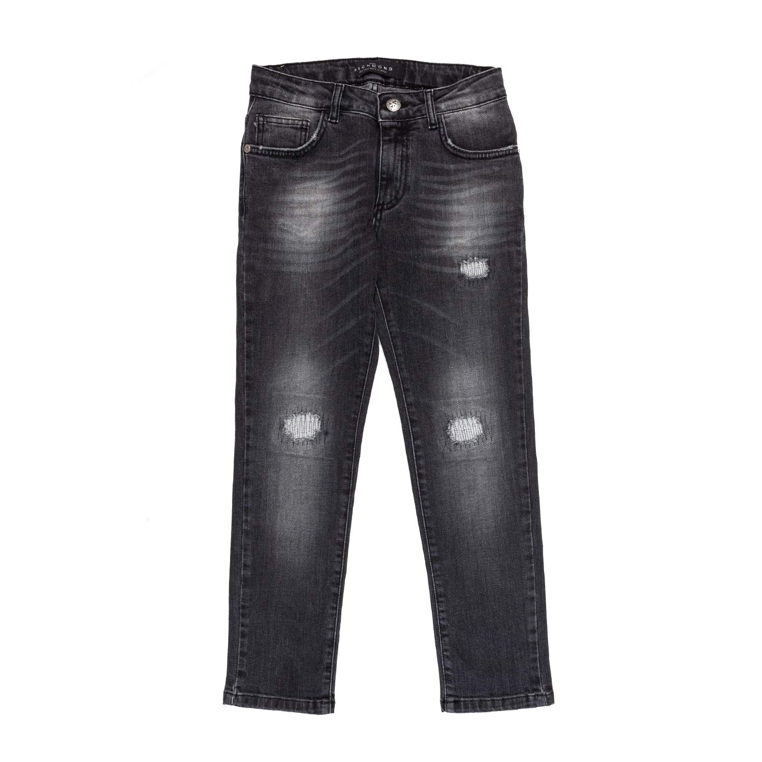 JEANS NERO SLAVATO BAMBINO E TEENAGER - annameglio.com abbigliamento moda