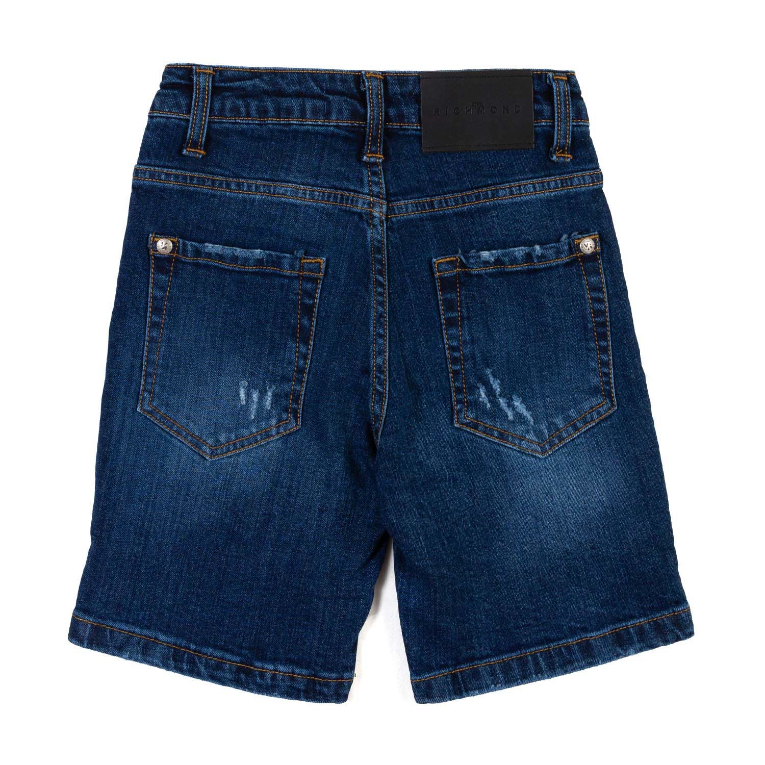 BERMUDA DENIM BLU INTENSO BAMBINO E TEENAGER - annameglio.com abbigliamento moda