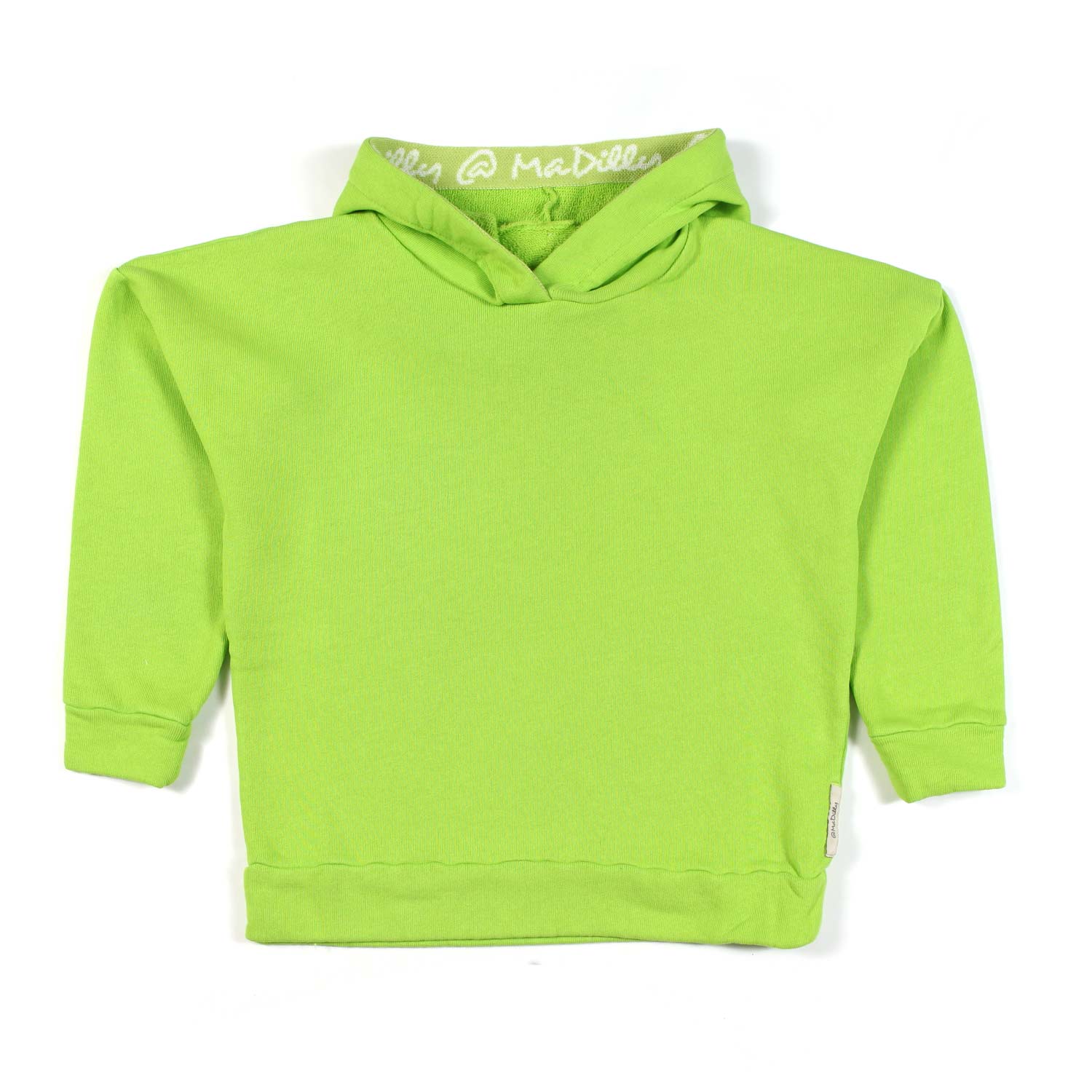 FELPA UNISEX ADAM LIME CON CAPPUCCIO - annameglio.com abbigliamento moda