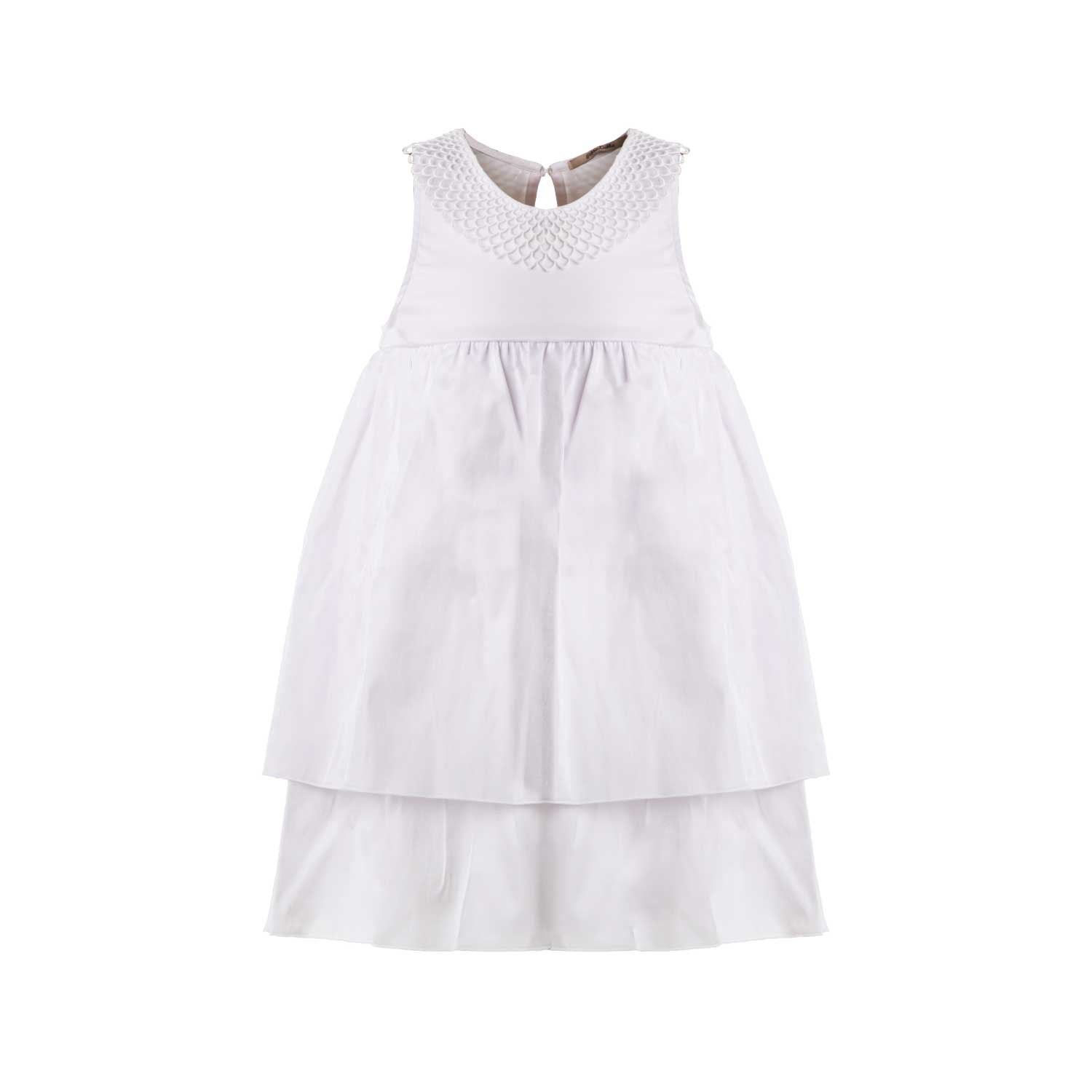 VESTITO DAISY BIANCO PERLATO BAMBINA - annameglio.com abbigliamento moda