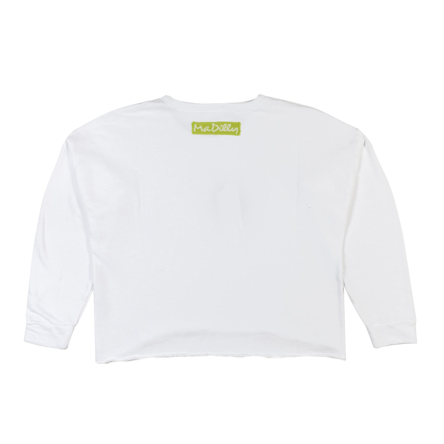 FELPA OVER CROPPED IKE BIANCA - annameglio.com abbigliamento moda