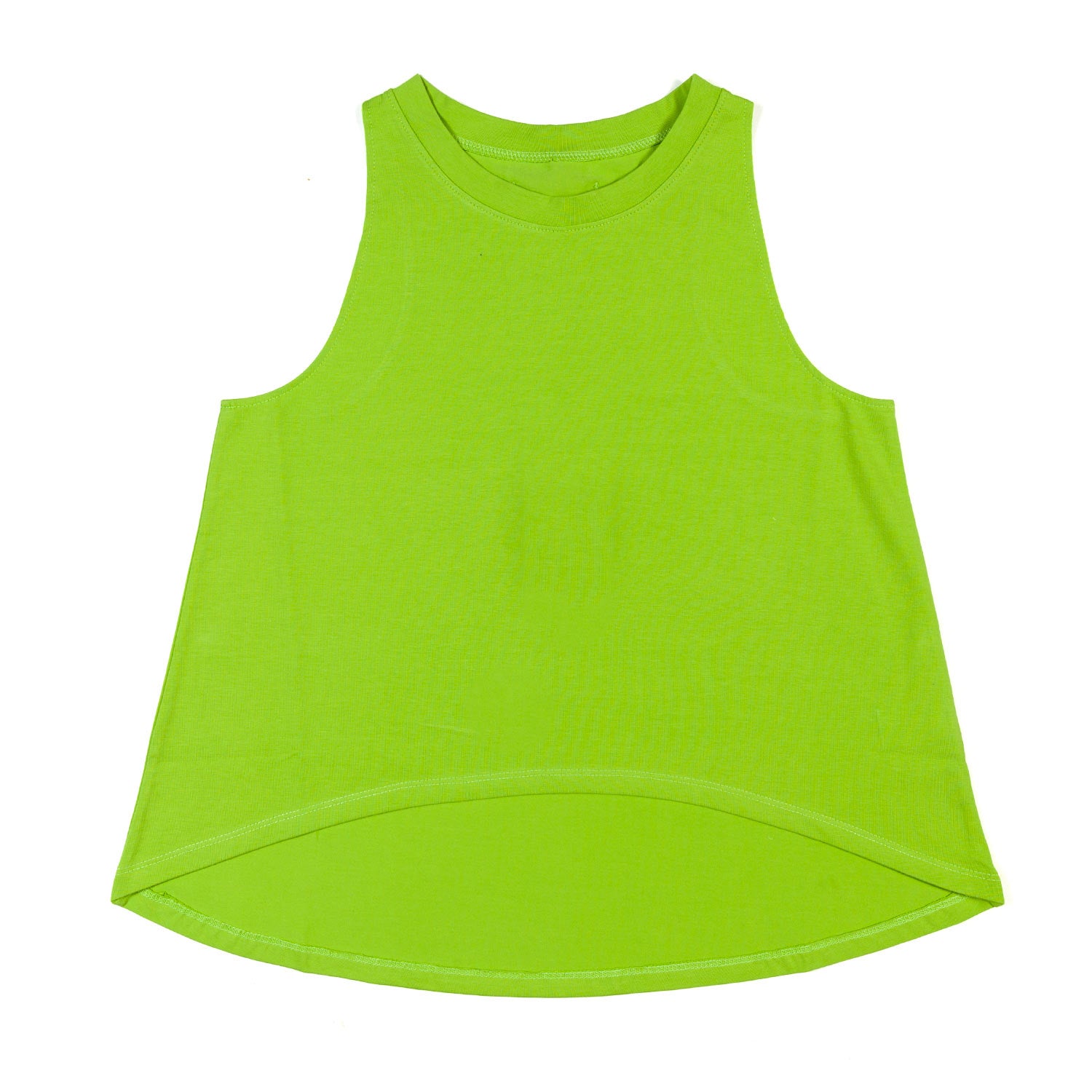 TOP SMANICATO KITO VERDE LIME - annameglio.com abbigliamento moda