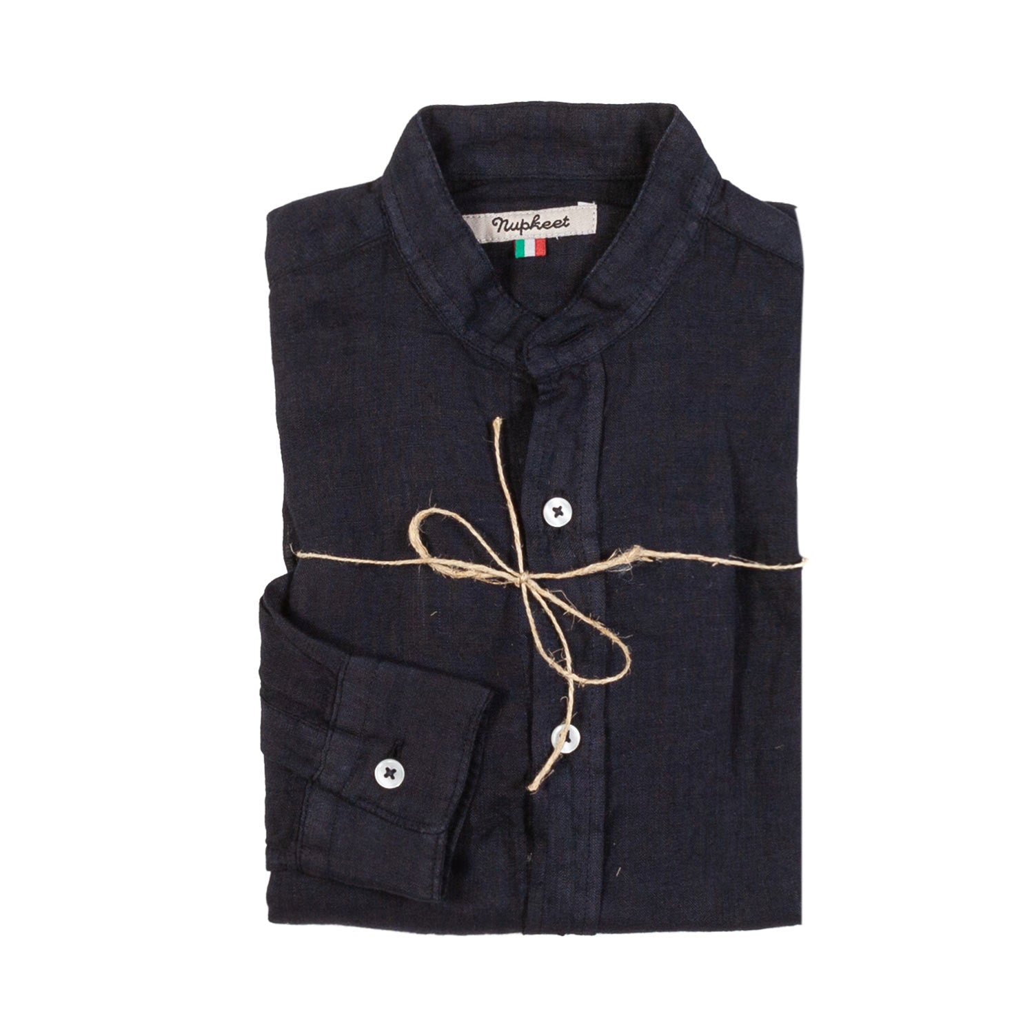 CAMICIA BLU PURO LINO BAMBINO - annameglio.com abbigliamento moda