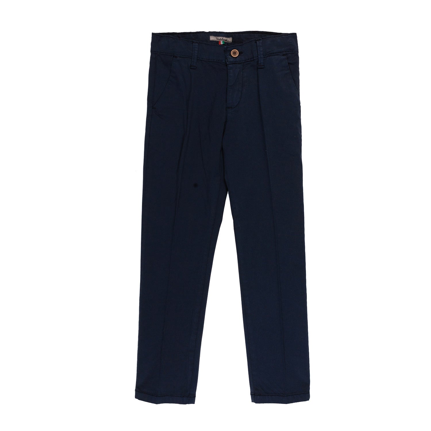 Pantalone blu in cotone bambino e teen - annameglio.com abbigliamento moda