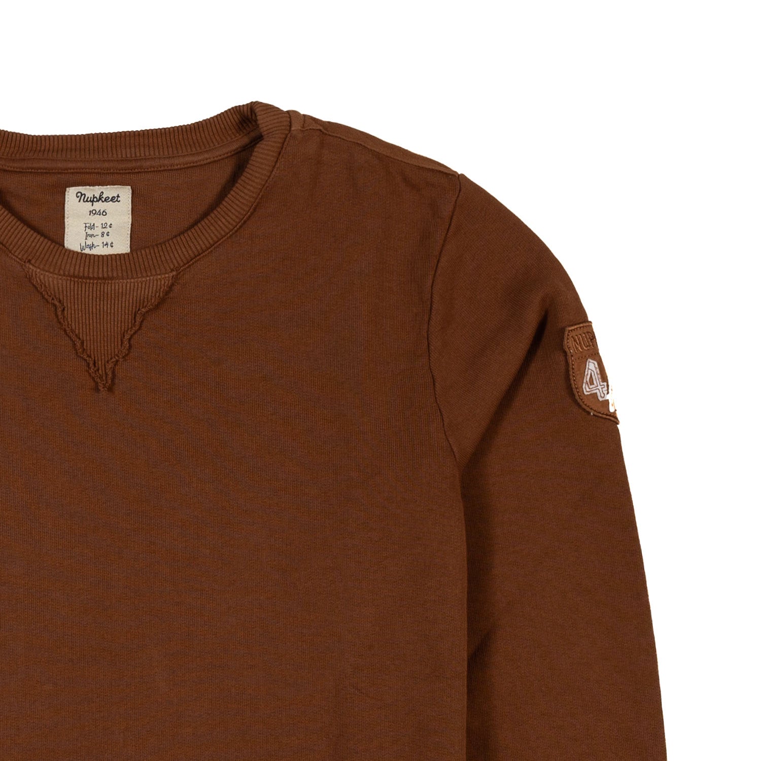 Felpa marrone in puro cotone bambino e teenager - annameglio.com abbigliamento moda