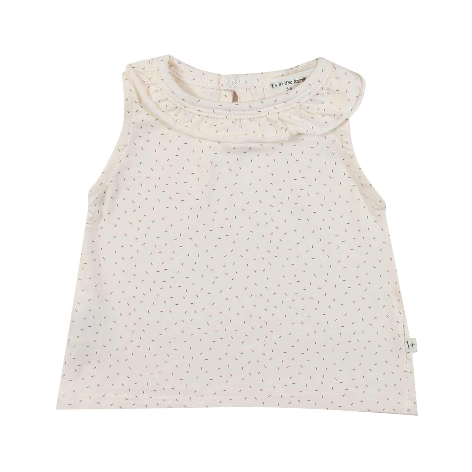 TOP JULIANA ECRU E GRIGIO NEONATA - annameglio.com abbigliamento moda