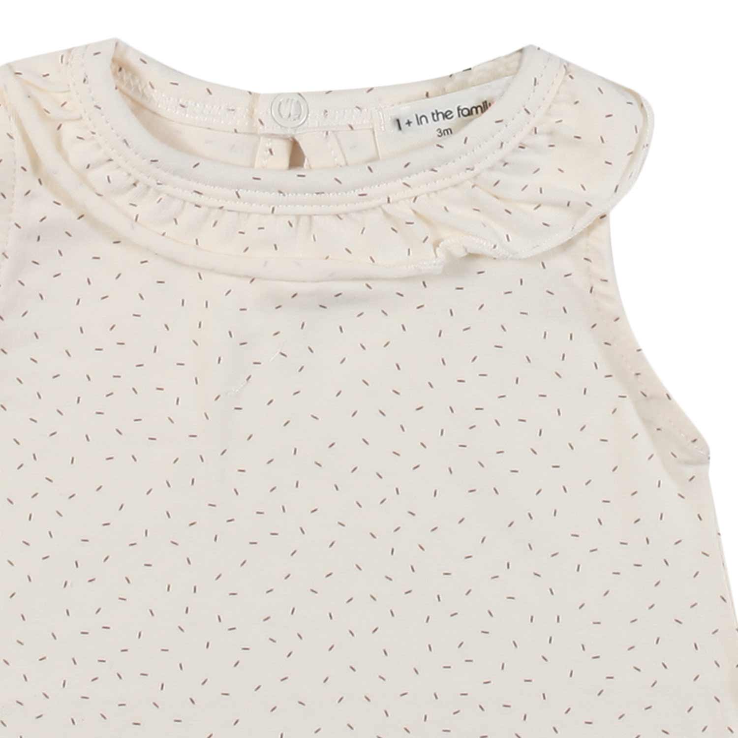 TOP JULIANA ECRU E GRIGIO NEONATA - annameglio.com abbigliamento moda