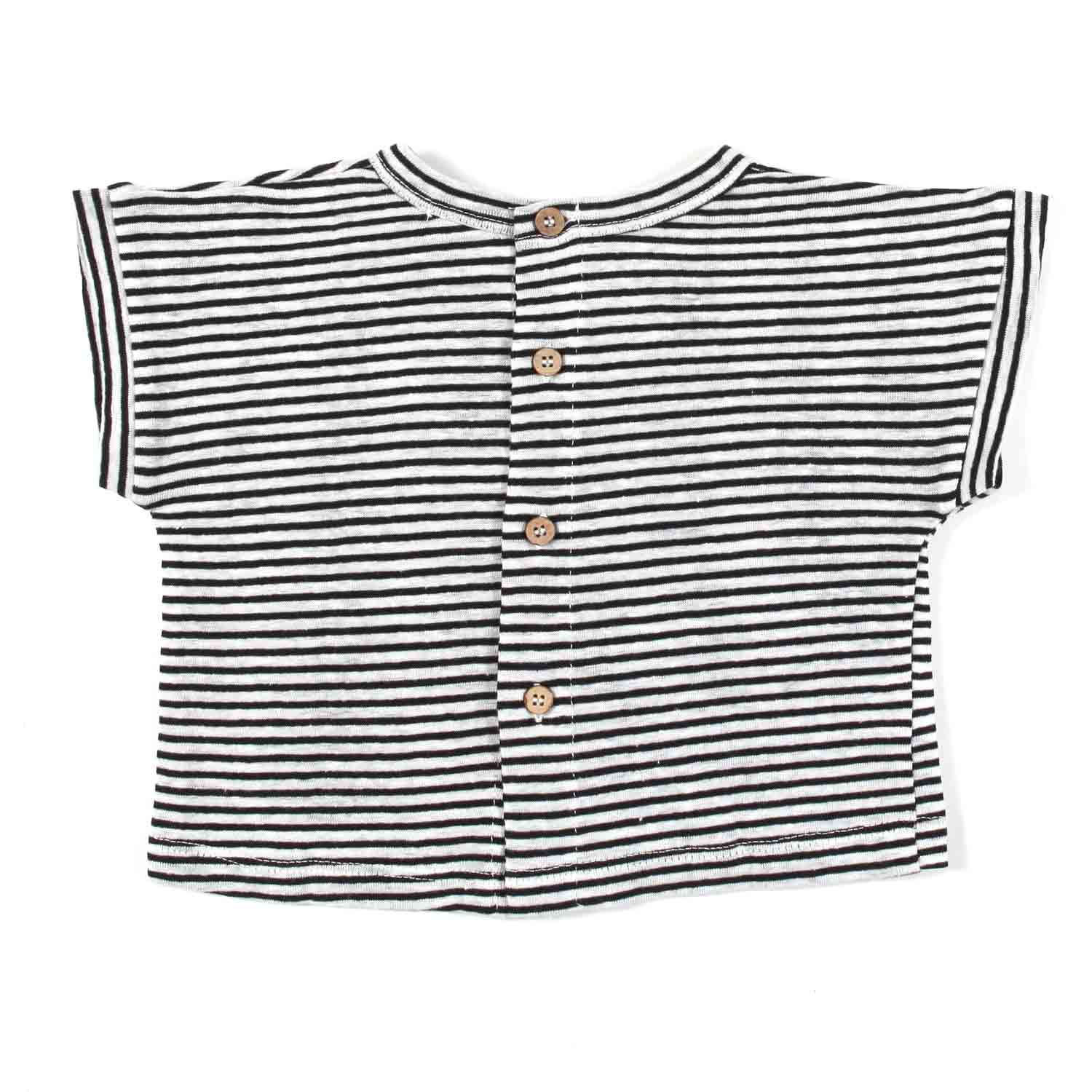 T-SHIRT UNISEX VIKA BIANCA E BLU A RIGHE - annameglio.com abbigliamento moda