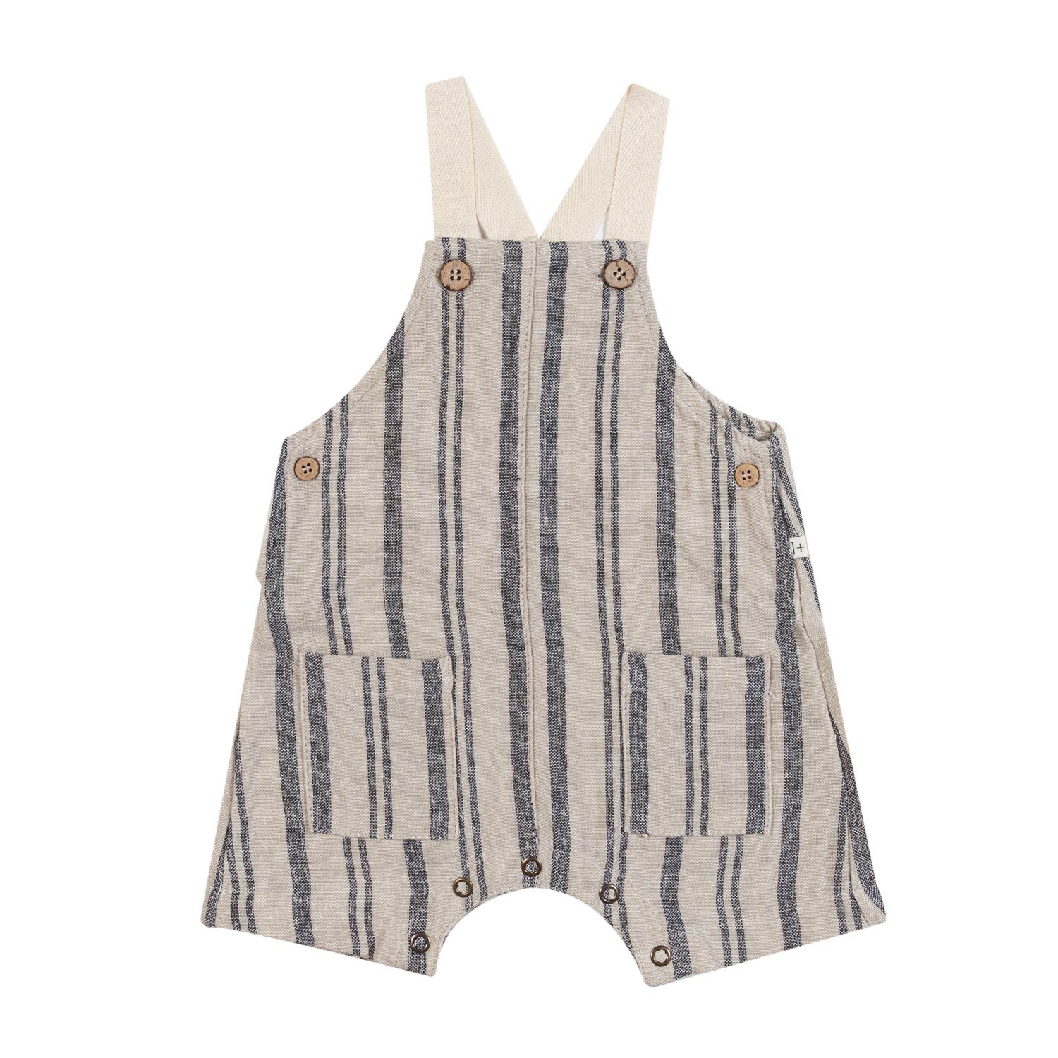 SALOPETTE OSKAR BEIGE E BLU A RIGHE BIMBO E BIMBA - annameglio.com abbigliamento moda