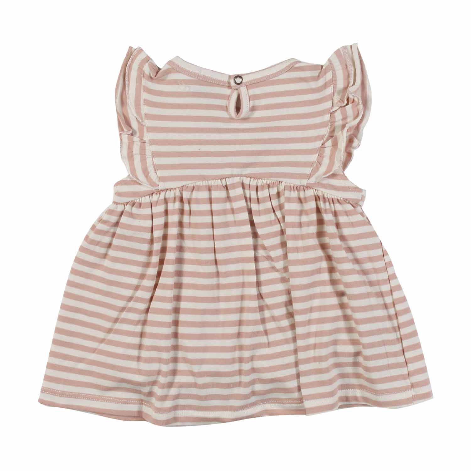 MINI ABITO GEORGIA ROSA E BIANCO A RIGHE - annameglio.com abbigliamento moda