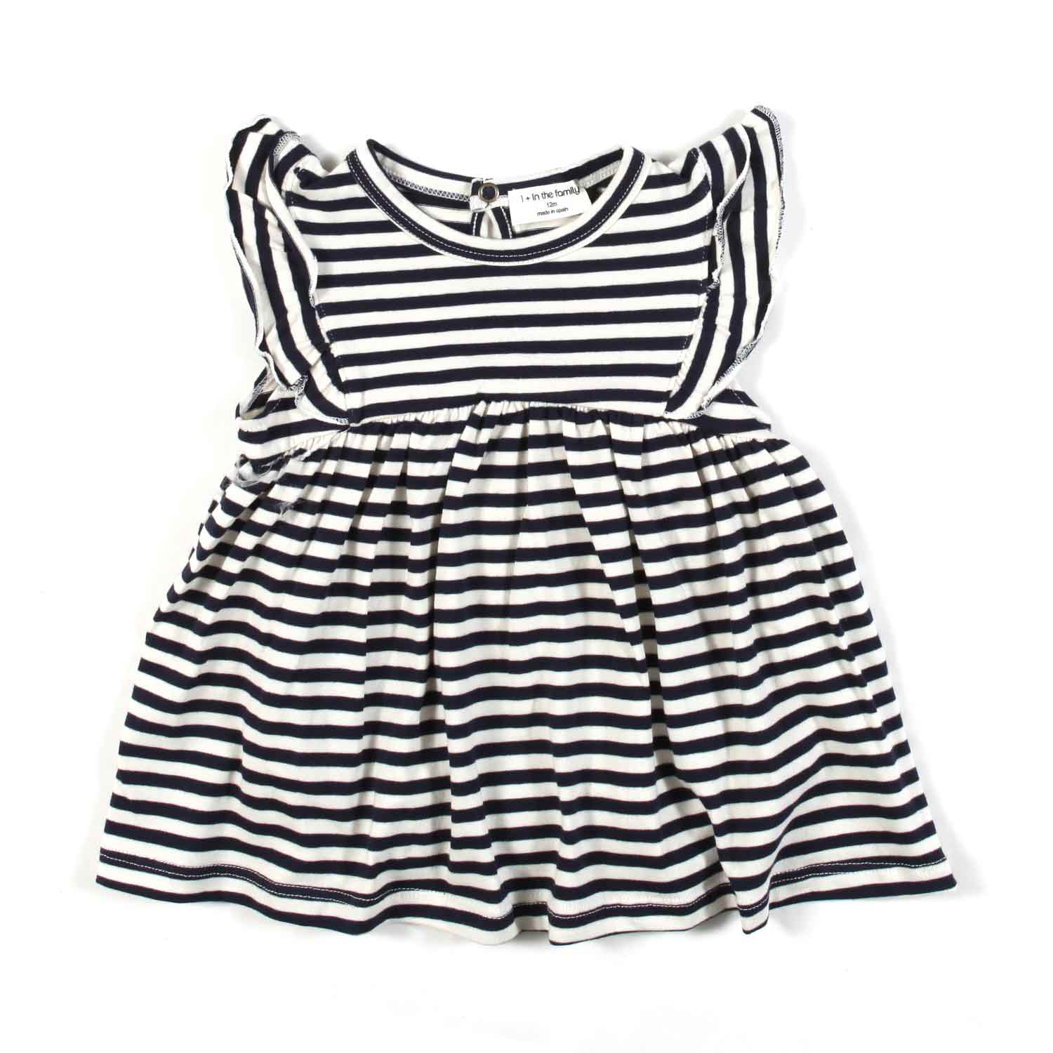 MINI ABITO GEORGIA BLU E BIANCO A RIGHE - annameglio.com abbigliamento moda