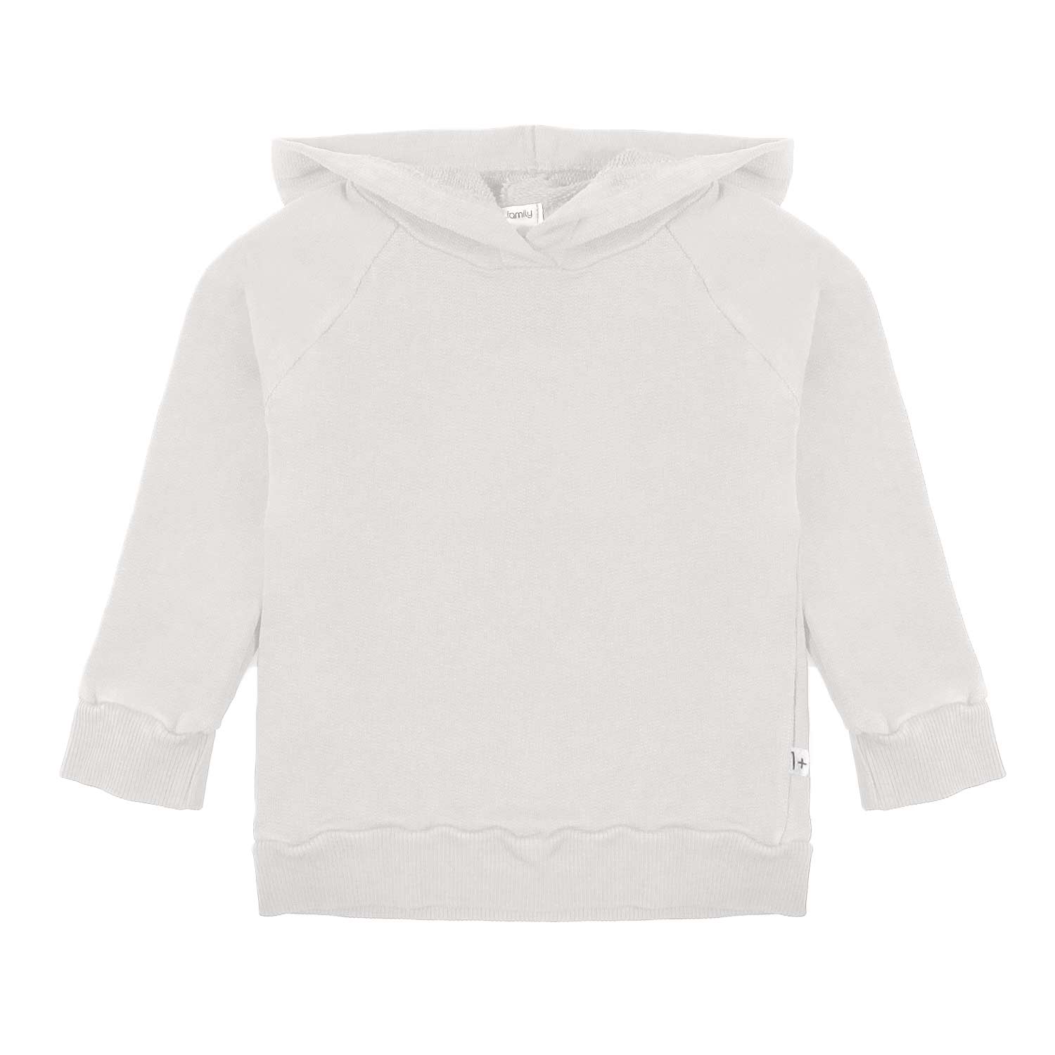 FELPA BENNET UNISEX BIANCO NATURALE CON CAPPUCCIO - annameglio.com abbigliamento moda