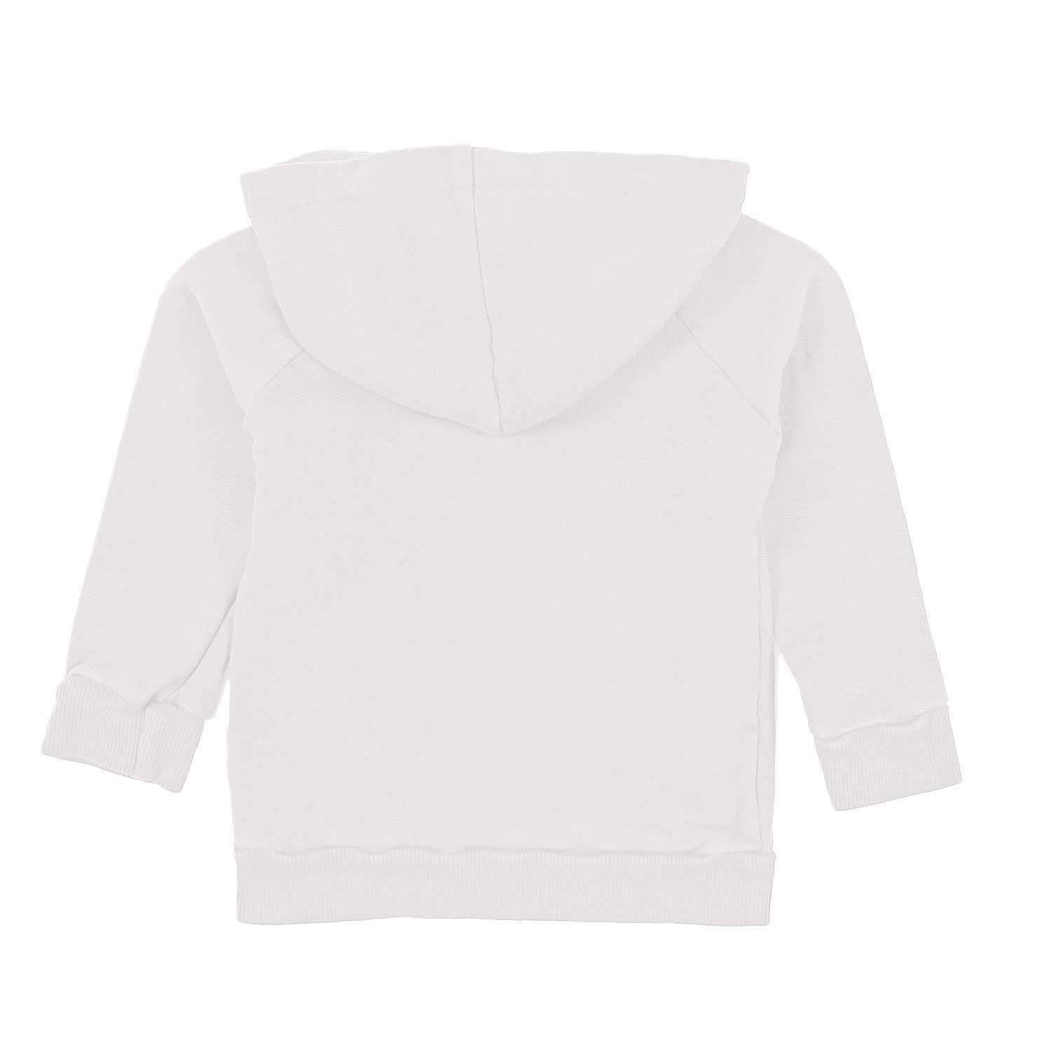 FELPA BENNET UNISEX BIANCO NATURALE CON CAPPUCCIO - annameglio.com abbigliamento moda