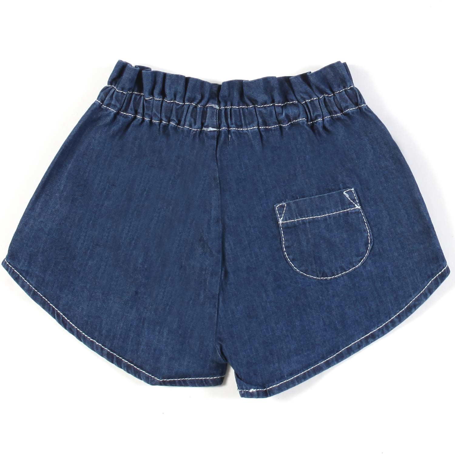 SHORTS AURORA IN DENIM BLU BIMBA E NEONATA - annameglio.com abbigliamento moda