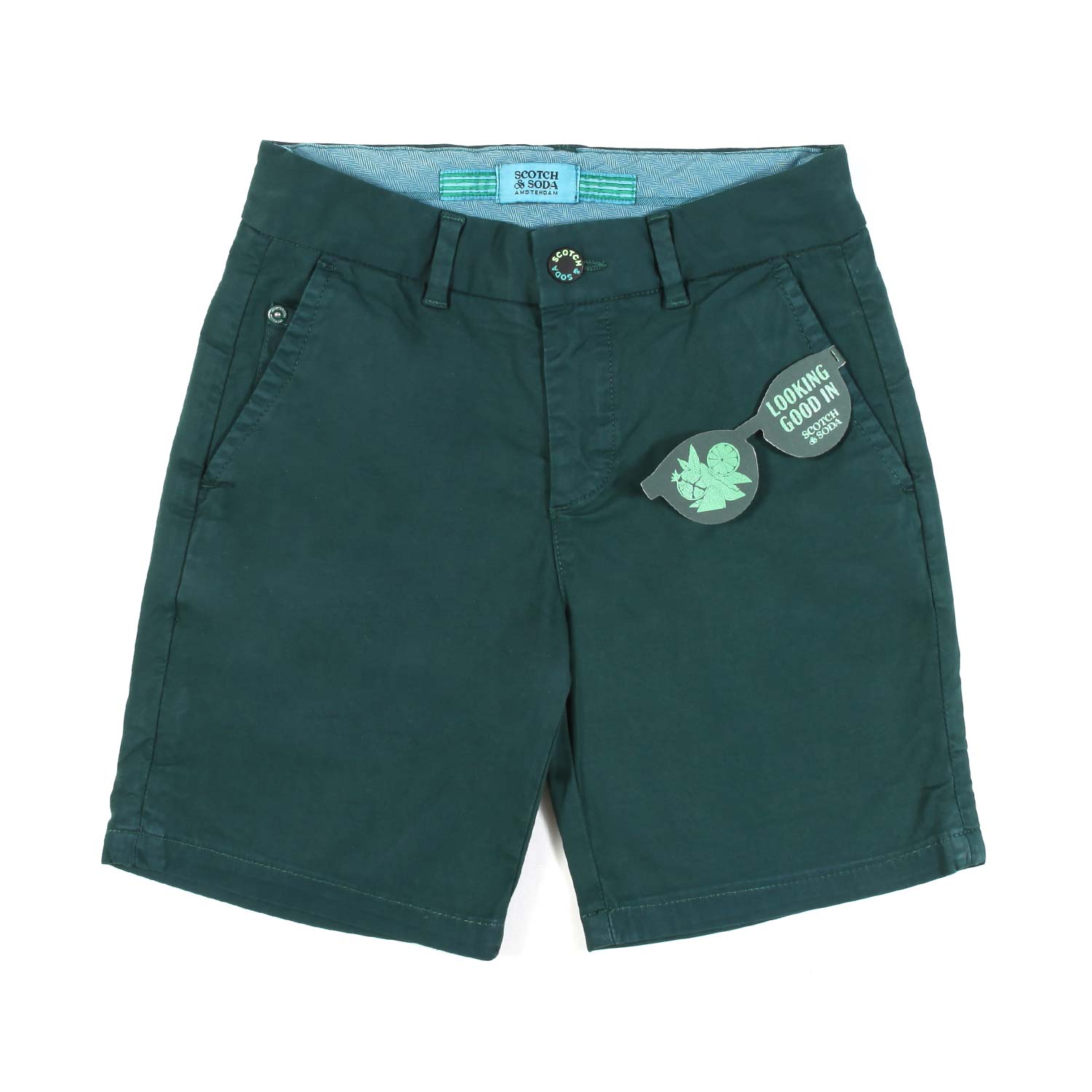 BERMUDA VERDE BOTTIGLIA BAMBINO E TEENAGER - annameglio.com abbigliamento moda