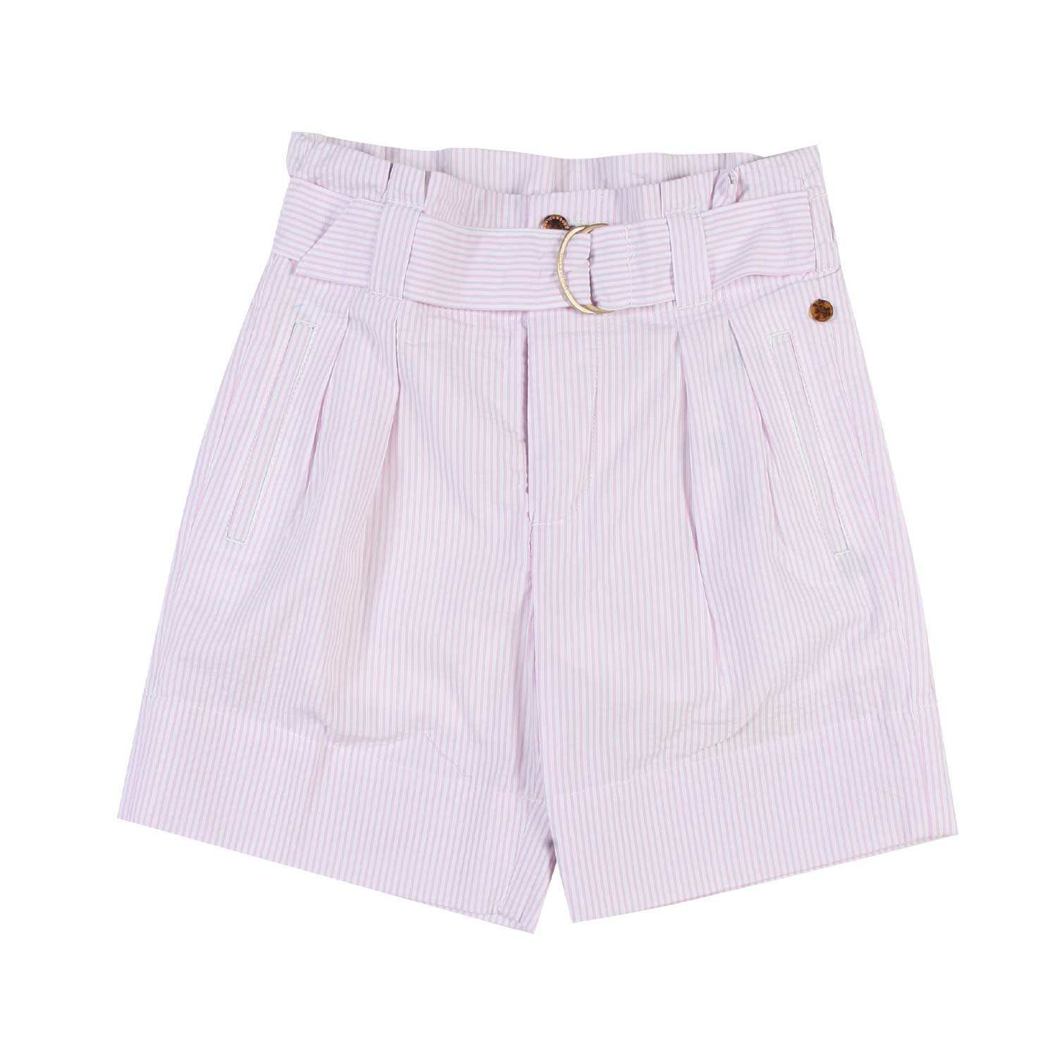 SHORTS ROSA E BIANCO A RIGHE BAMBINA TEENAGER - annameglio.com abbigliamento moda