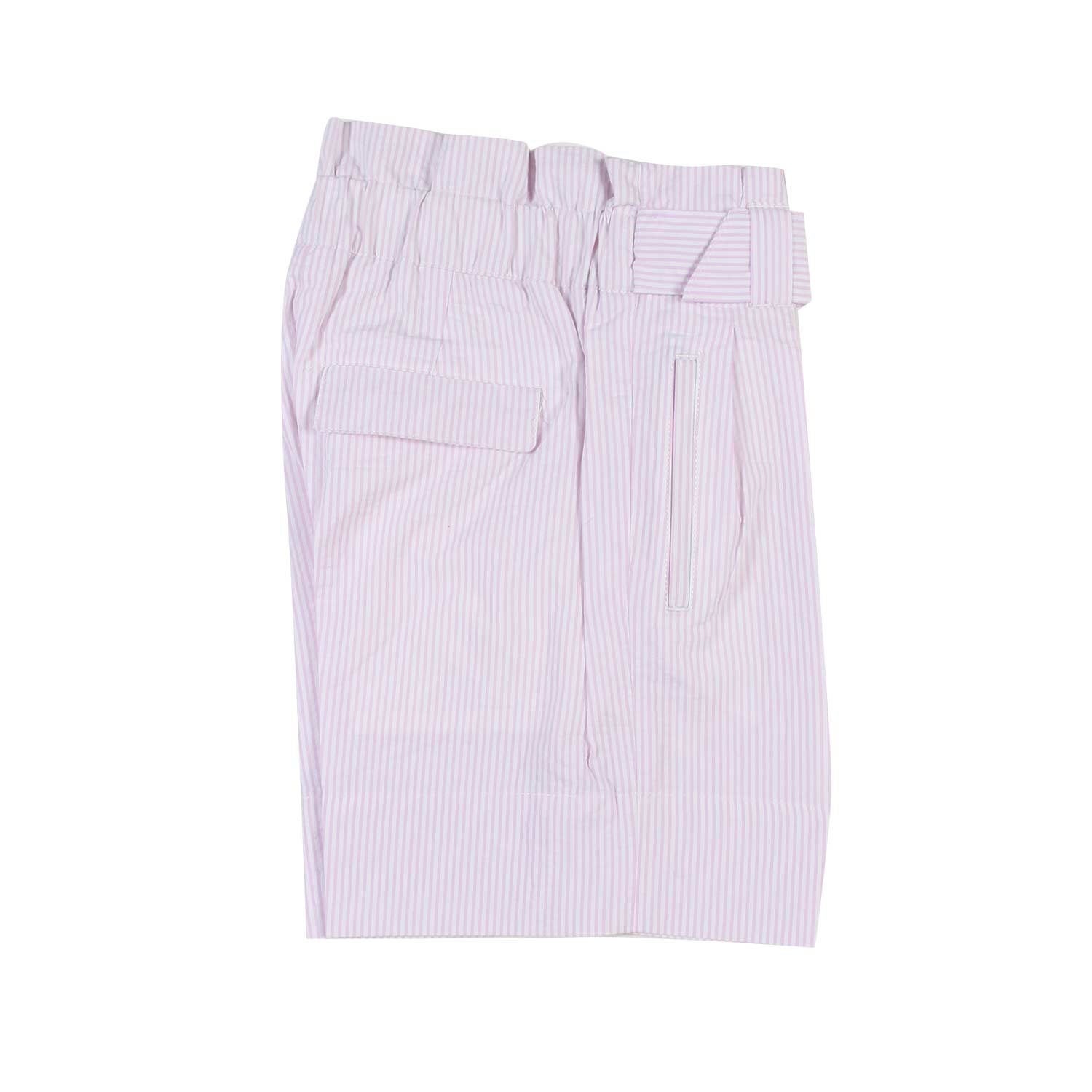 SHORTS ROSA E BIANCO A RIGHE BAMBINA TEENAGER - annameglio.com abbigliamento moda