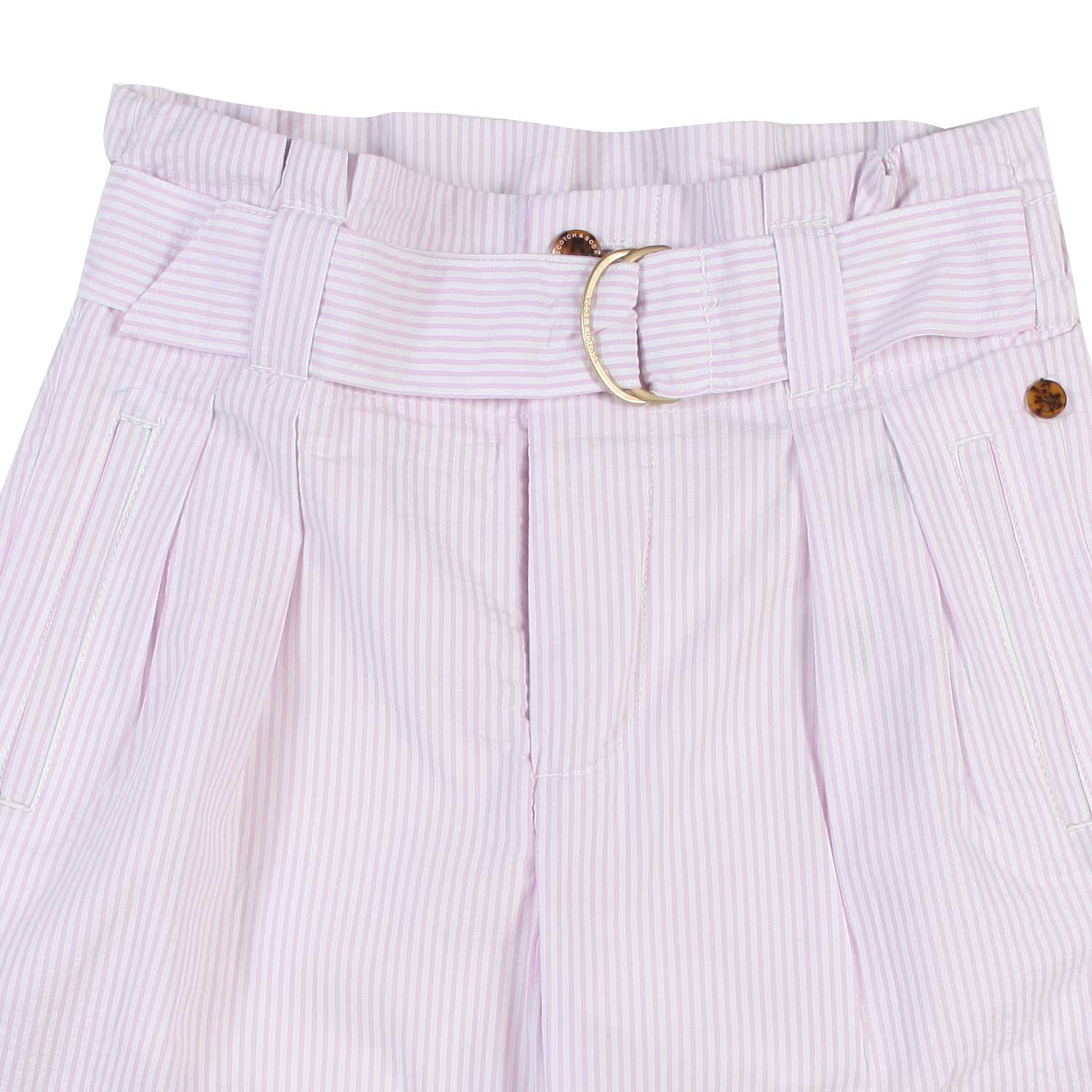 SHORTS ROSA E BIANCO A RIGHE BAMBINA TEENAGER - annameglio.com abbigliamento moda