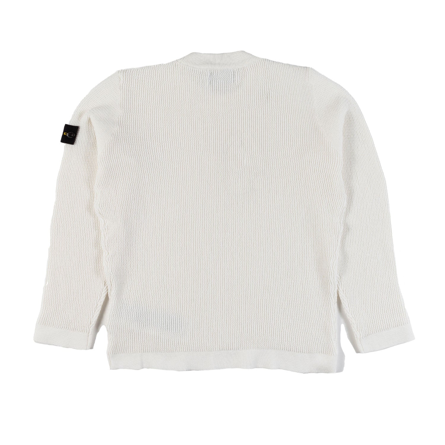 PULLOVER BIANCO CON PATCH LOGO COMPASS - annameglio.com abbigliamento moda