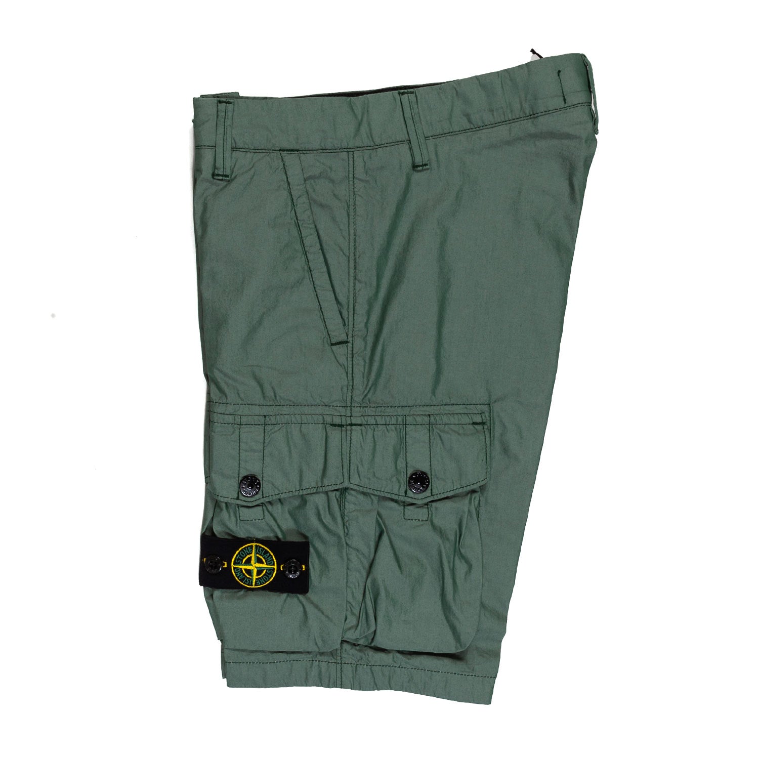 BERMUDA CARGO VERDE SCURO CON PATCH LOGO COMPASS - annameglio.com abbigliamento moda