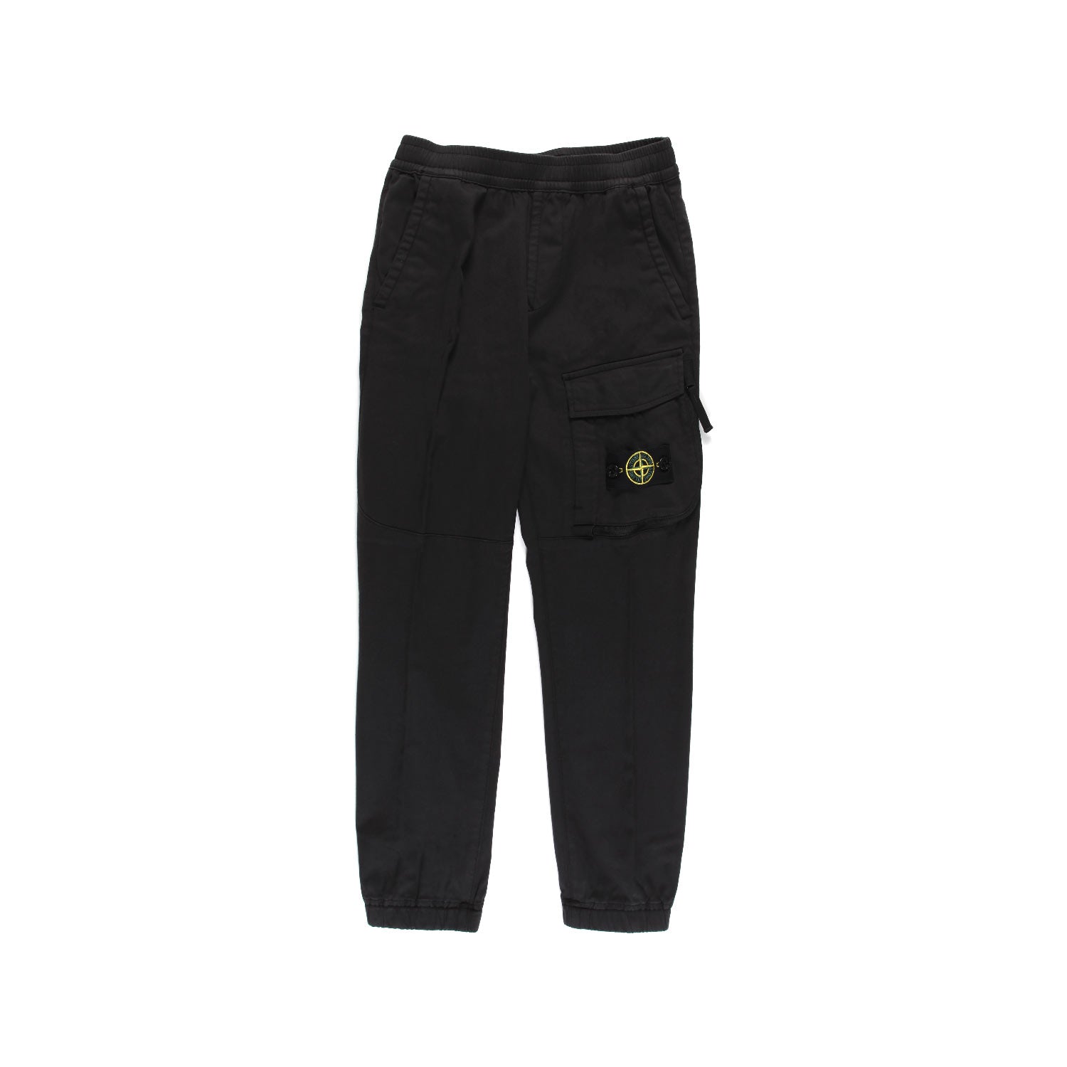 PANTALONE TAPERED NERO CON TASCA CARGO - annameglio.com abbigliamento moda