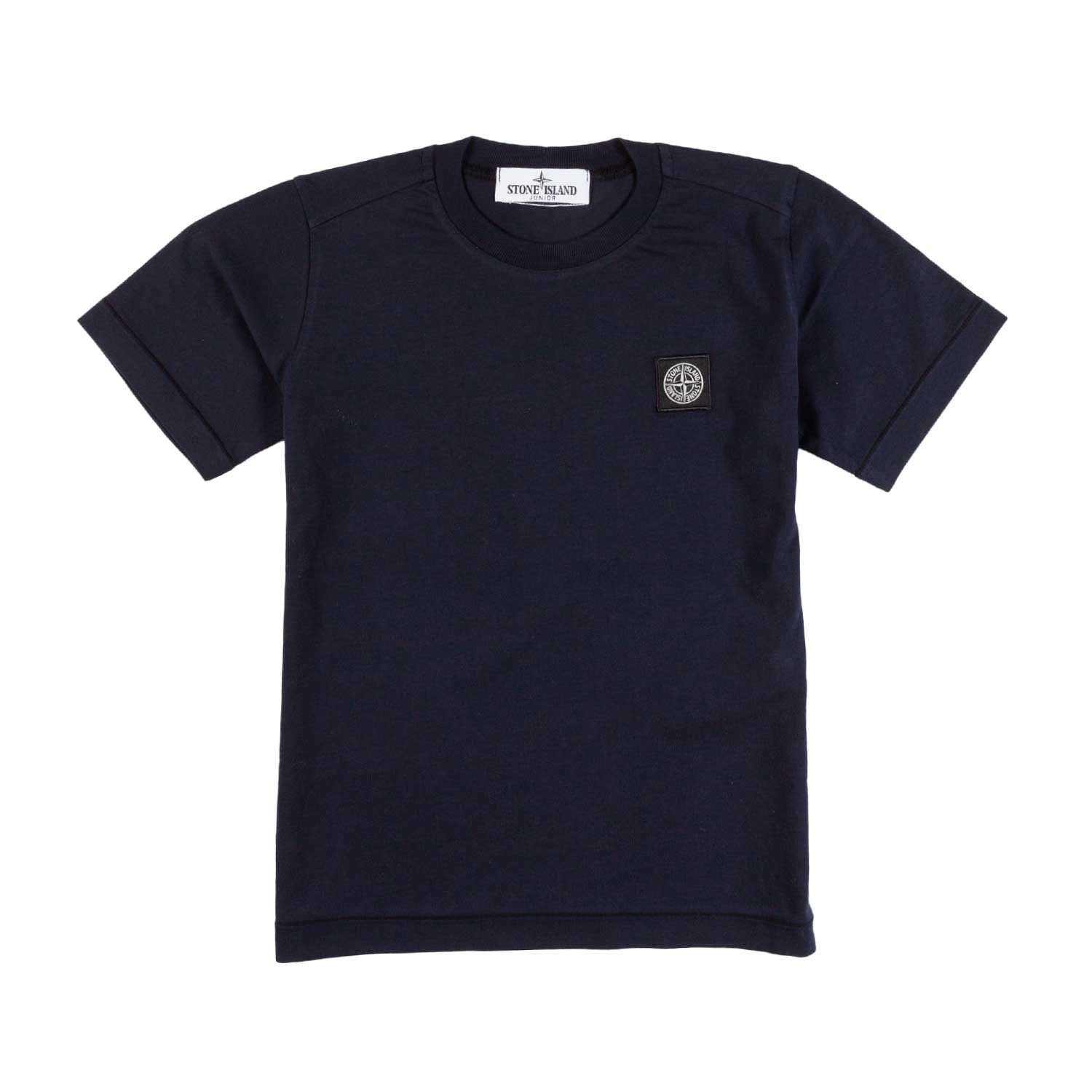 T-SHIRT BLU SCURO CON PATCH LOGO COMPASS - annameglio.com abbigliamento moda