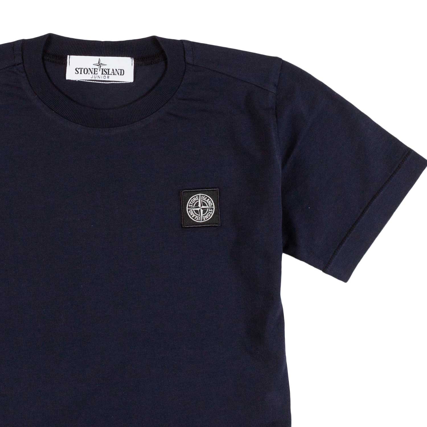T-SHIRT BLU SCURO CON PATCH LOGO COMPASS - annameglio.com abbigliamento moda