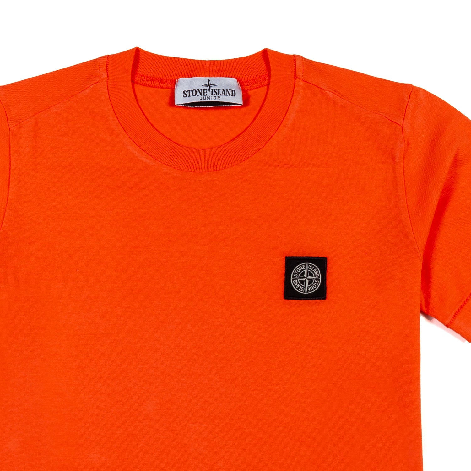 T-SHIRT ARANCIONE CON PATCH LOGO COMPASS - annameglio.com abbigliamento moda