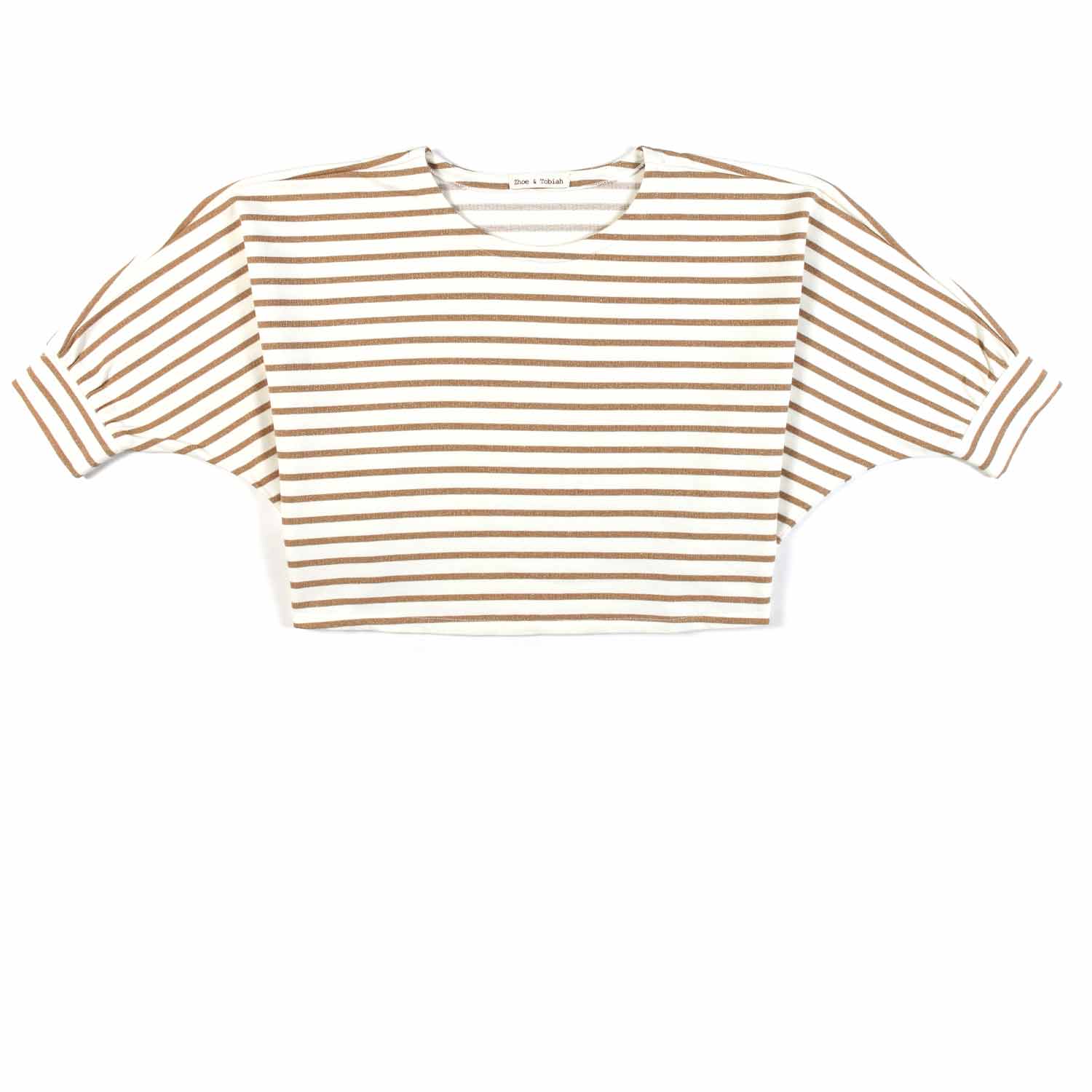 Baby top a righe panna e oro glitter - annameglio.com abbigliamento moda