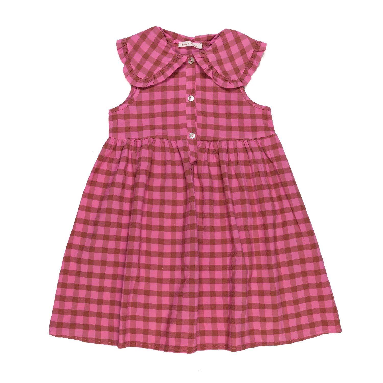 ABITO ROSA E NOCCIOLA A QUADRETTI BAMBINA - annameglio.com abbigliamento moda