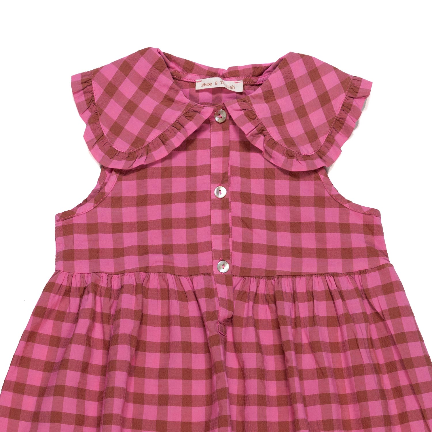 ABITO ROSA E NOCCIOLA A QUADRETTI BAMBINA - annameglio.com abbigliamento moda