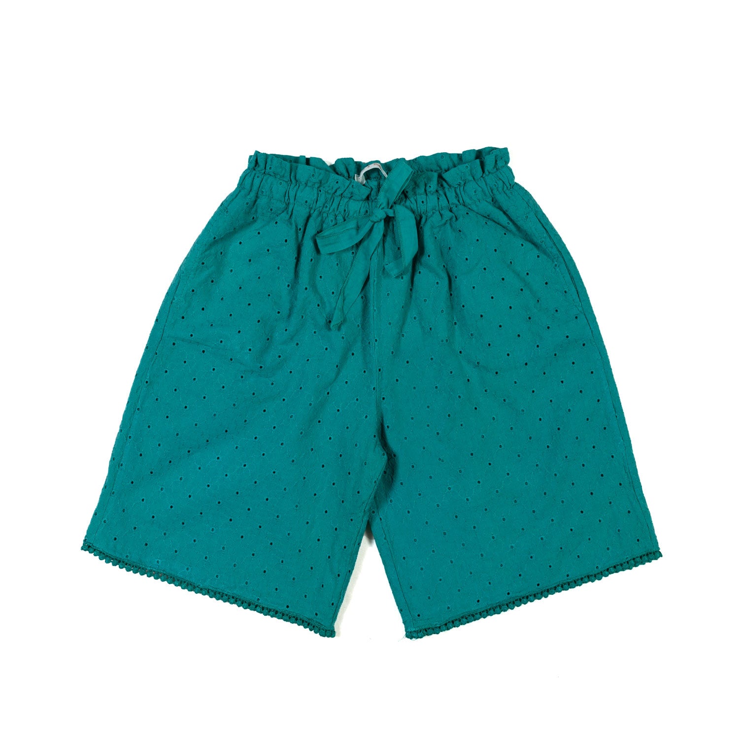 BERMUDA SANGALLO VERDE BAMBINA - annameglio.com abbigliamento moda