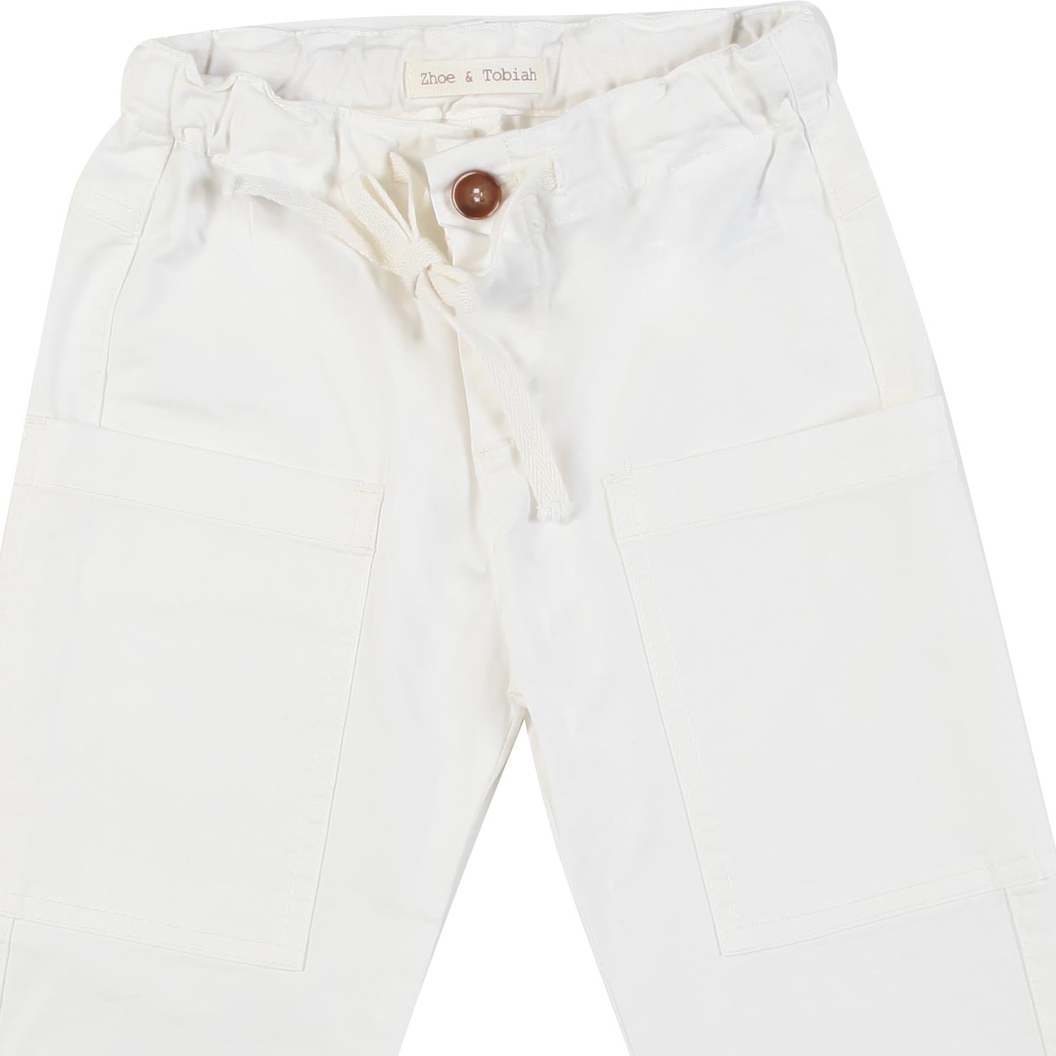 Pantalone baby patch bianco - annameglio.com abbigliamento moda