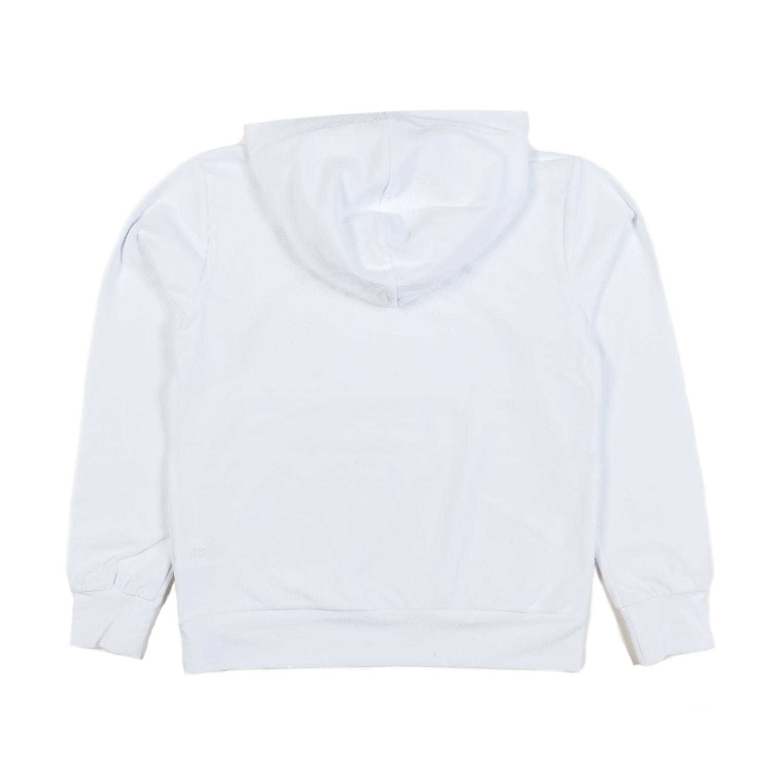 FELPA UNISEX BIANCA CON CAPPUCCIO TEENS - annameglio.com abbigliamento moda