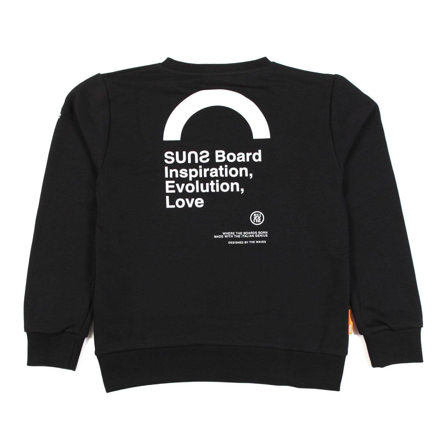 FELPA NERA CON STAMPE BIANCHE BAMBINO TEENAGER - annameglio.com abbigliamento moda