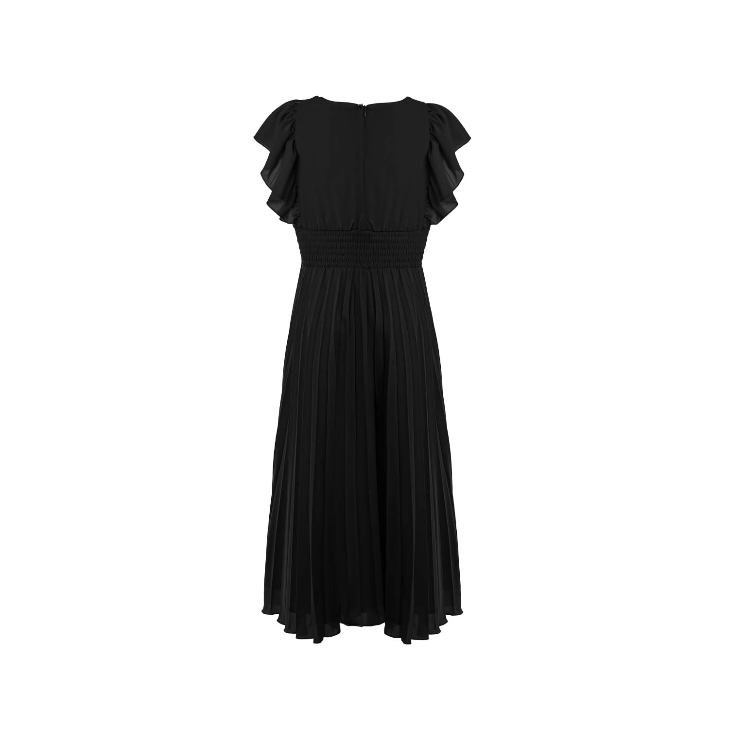 ABITO TUTA NERO CON PANTALONE PLISSETTATO - annameglio.com abbigliamento moda